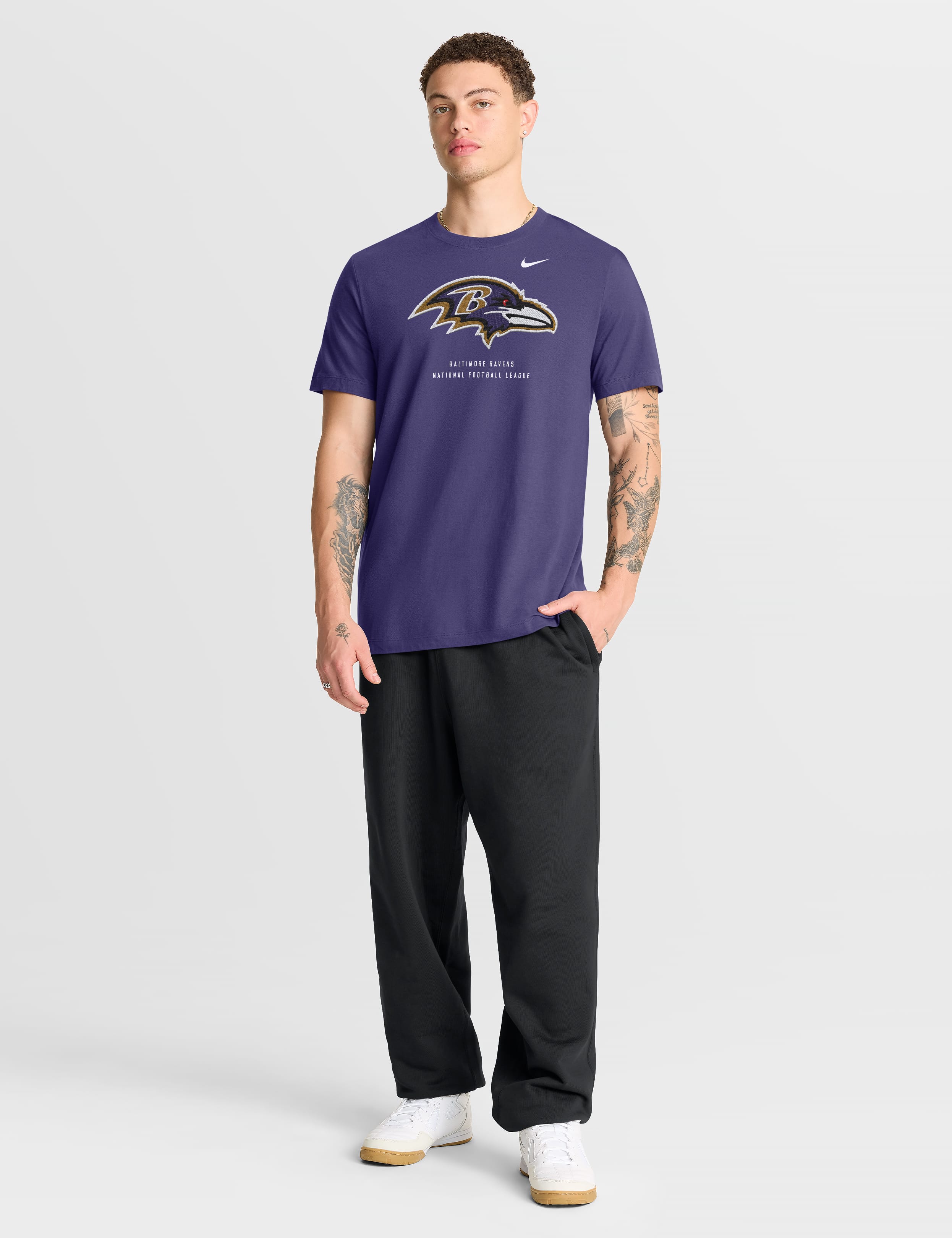 Nike T-Shirts Baltimore Ravens Nike NFL Property Of Cotton T-Shirt - Purple