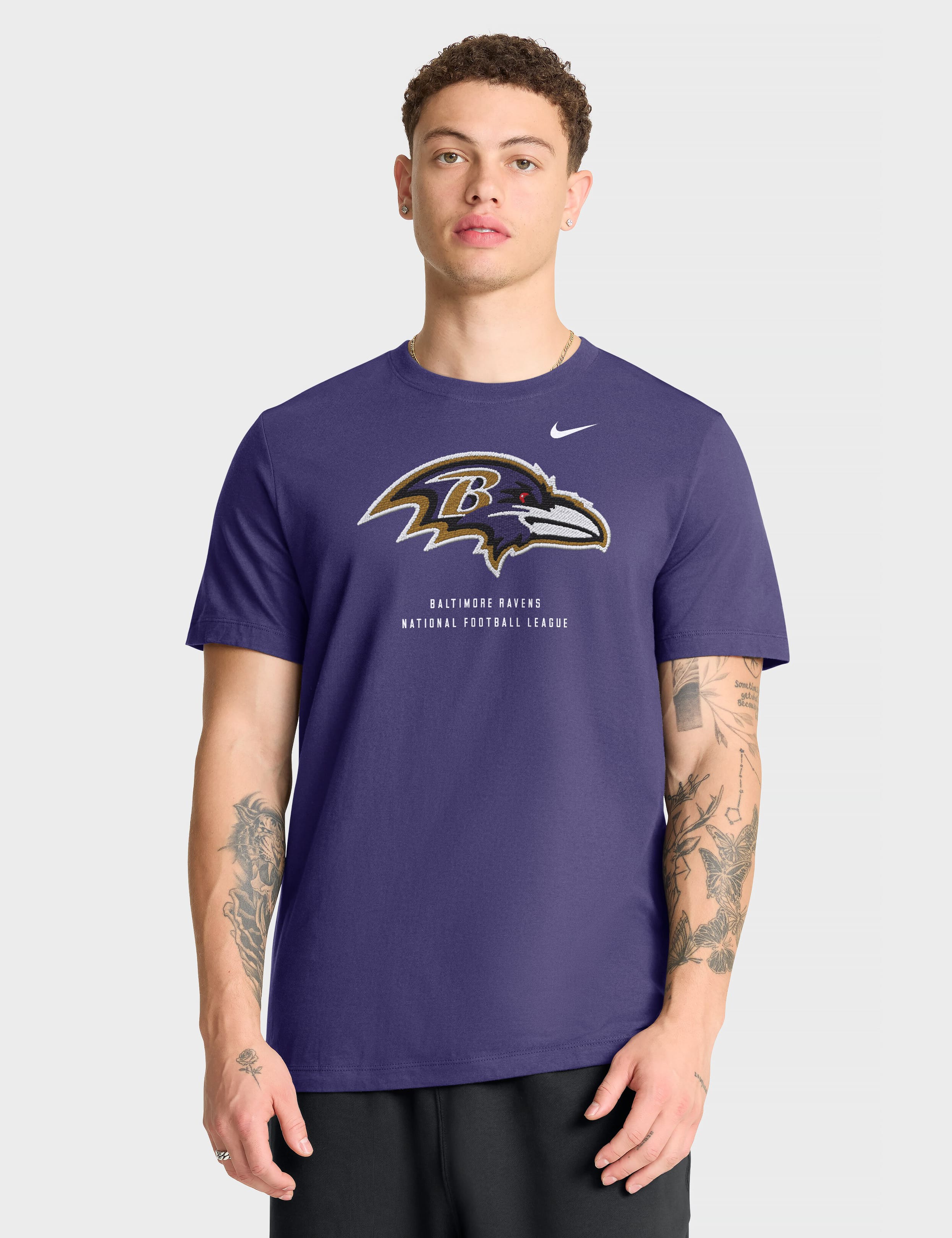 Nike T-Shirts Baltimore Ravens Nike NFL Property Of Cotton T-Shirt - Purple