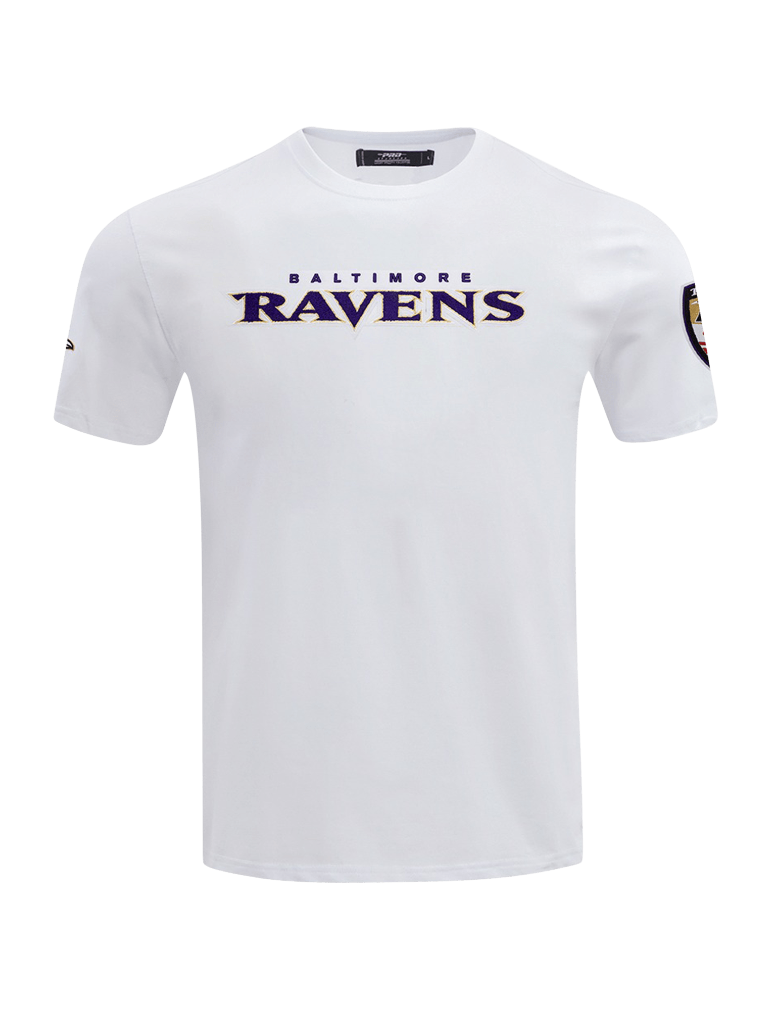 Pro Standard T-Shirts Baltimore Ravens Pro Standard NFL Classic Chenille Flex T-Shirt - White