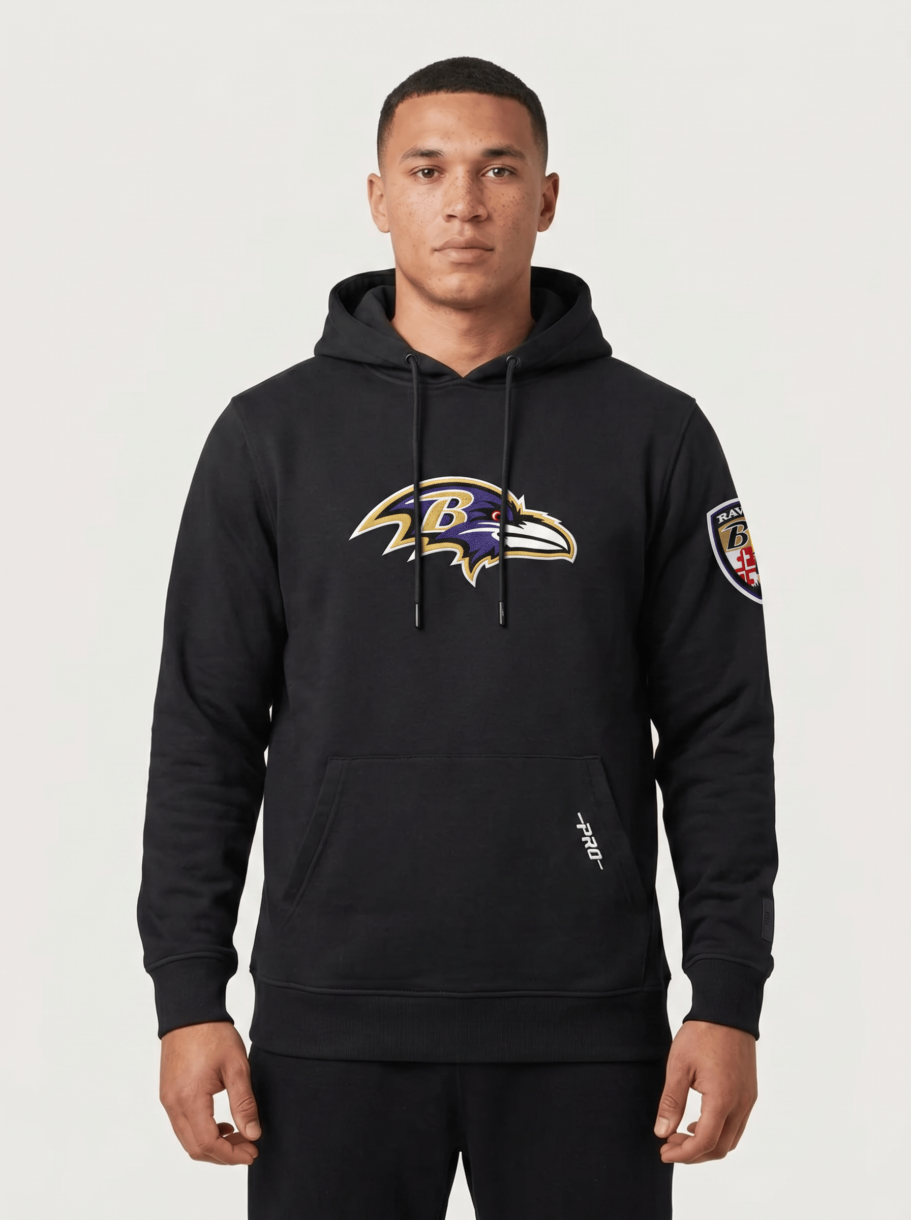 Pro Standard Jumpers Baltimore Ravens Pro Standard NFL Team Chenille Flex Hoodie Jumper - Black