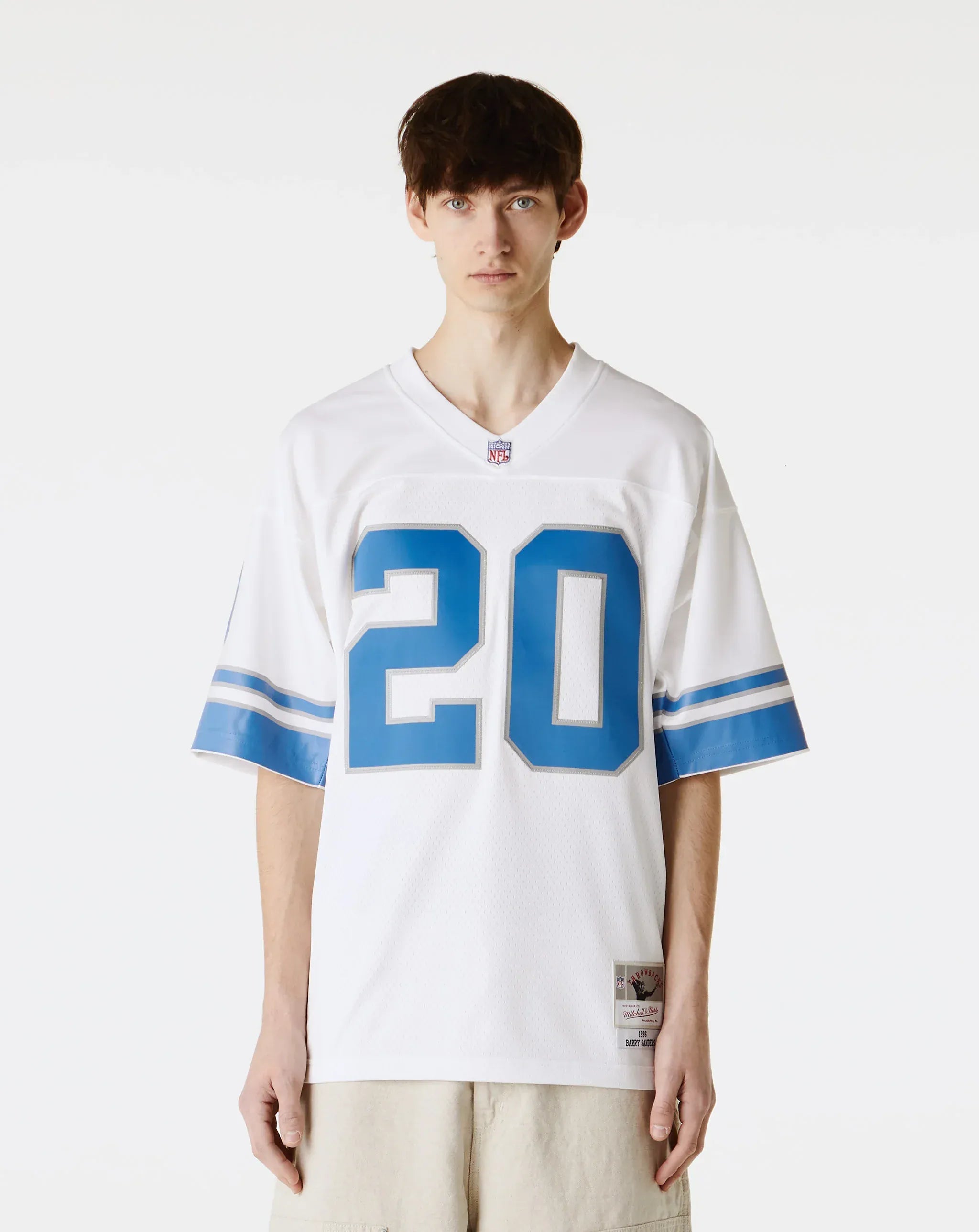 Mitchell And Ness Jerseys Barry Sanders Detroit Lions Mitchell & Ness NFL 1996 Legacy Jersey - White