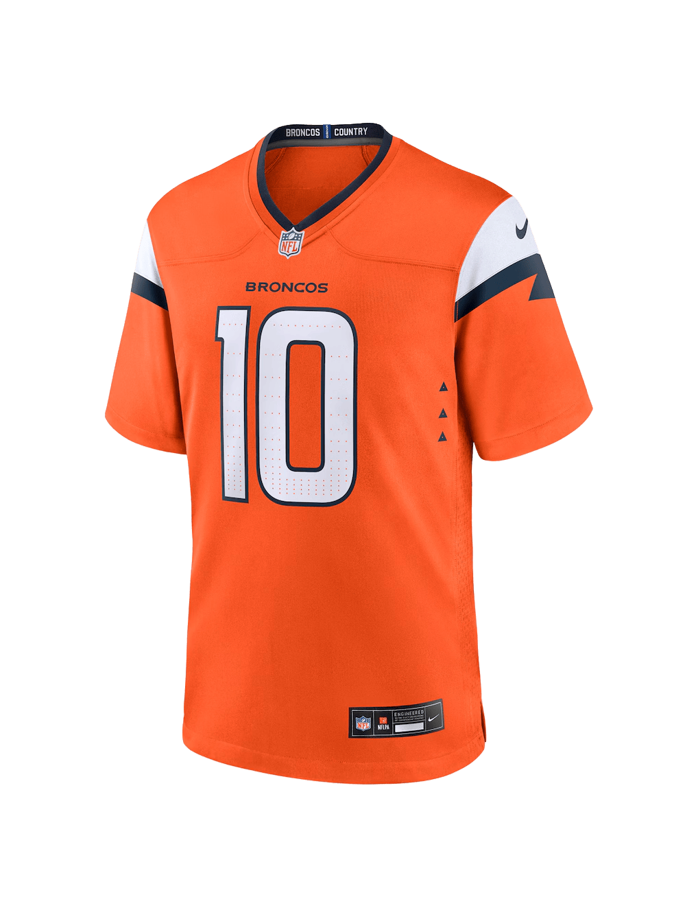 Nike Jerseys Bo Nix Denver Broncos Nike NFL Game Jersey - Orange