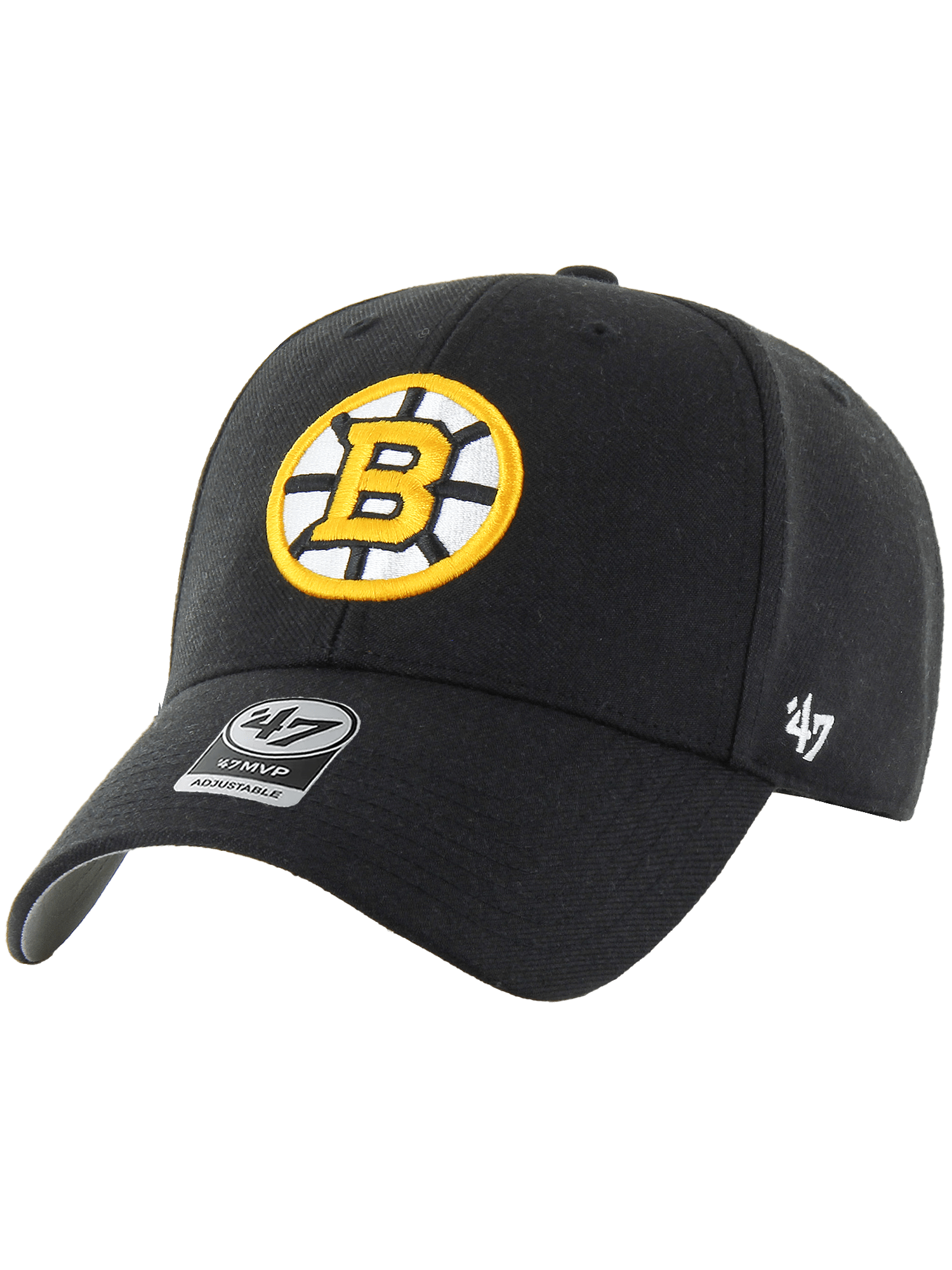 47 Brand Caps Boston Bruins '47 NHL Wordmark Hit MVP Snapback Hat - Black