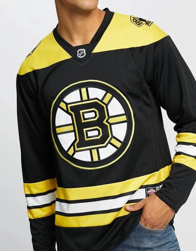 Majestic Athletic Jerseys Boston Bruins Majestic NHL Fan Replica Jersey - Black