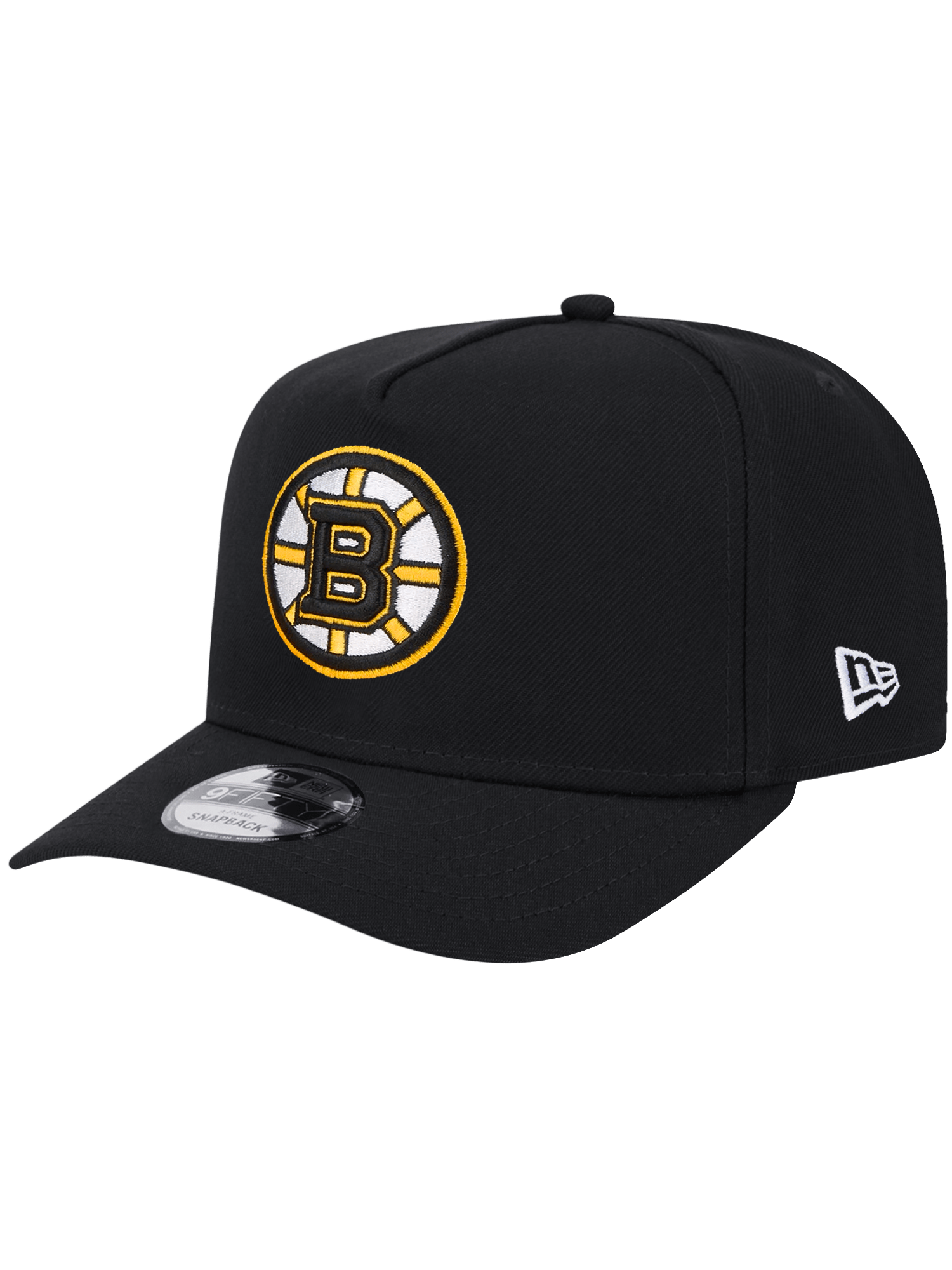 New Era Caps Boston Bruins New Era NHL Team Pre-Curved 9FIFTY A-Frame Snapback Hat - Black