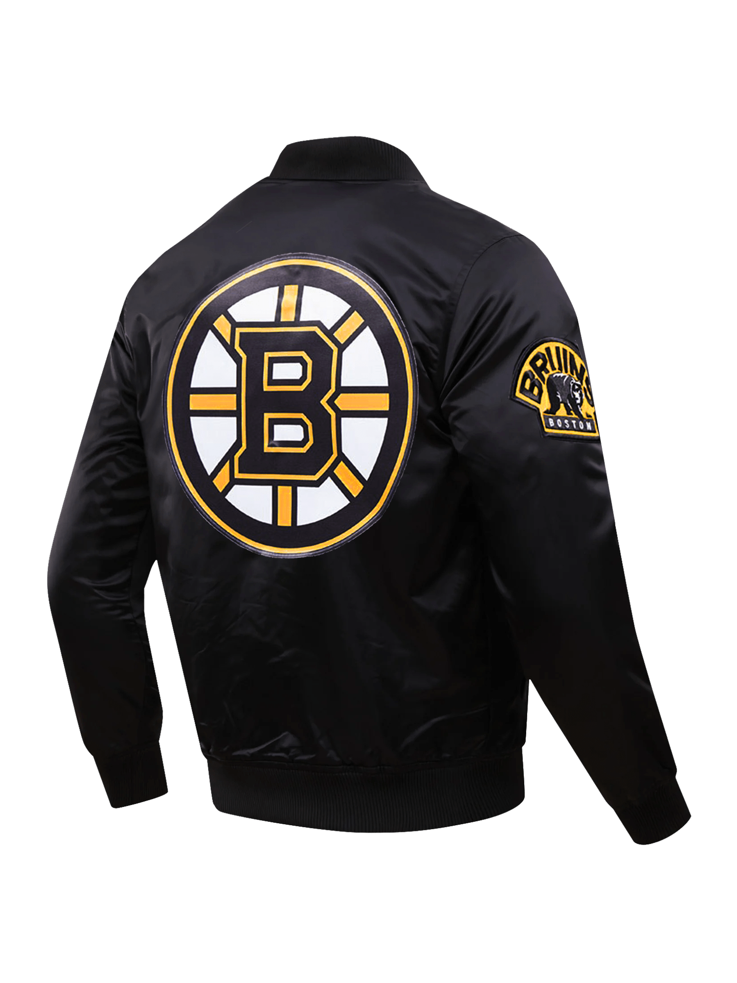 Pro Standard Jackets Boston Bruins Pro Standard NHL Team Classic Satin Button Jacket - Black