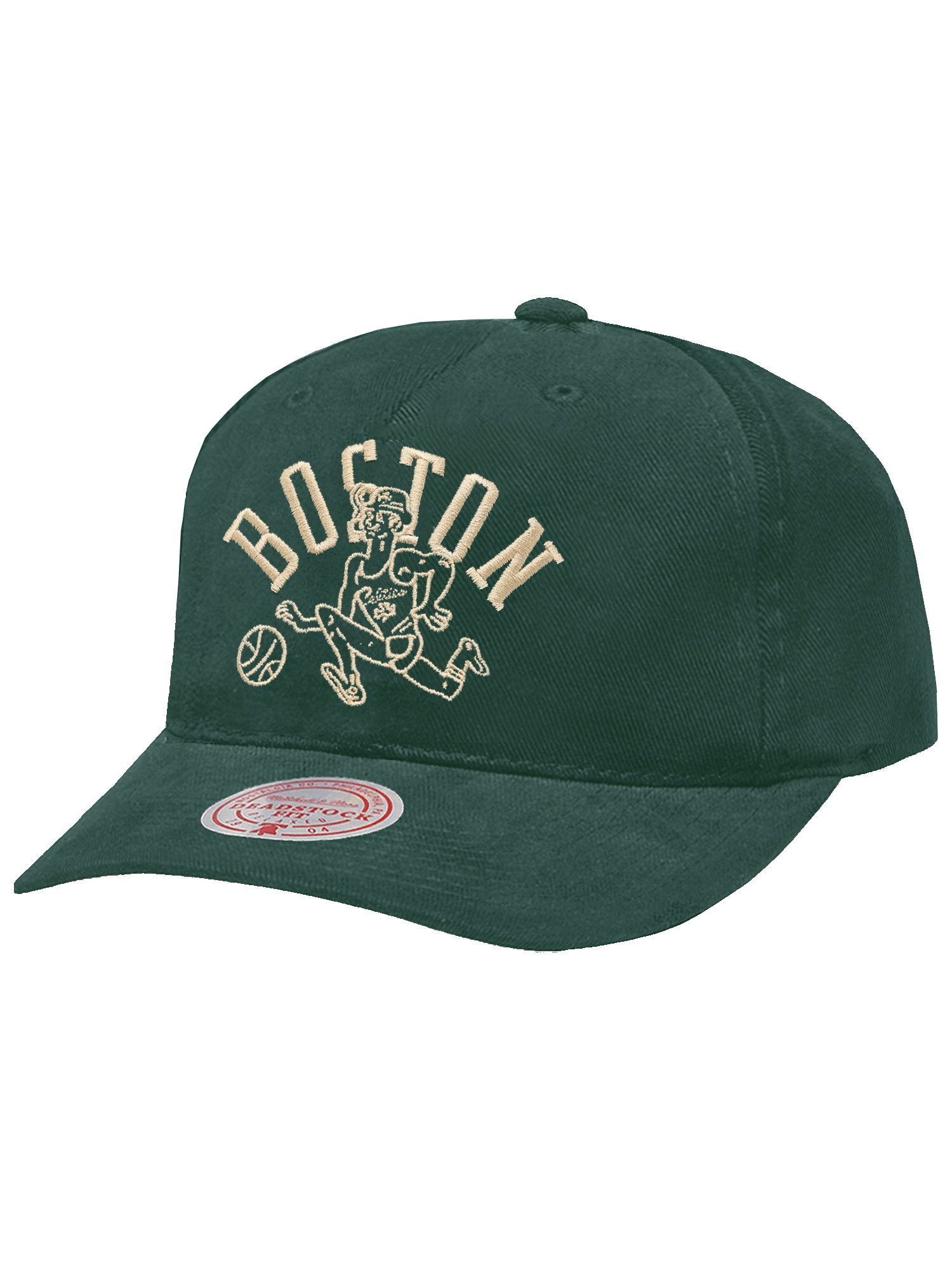 Mitchell And Ness Caps Boston Celtics Mitchell & Ness NBA Dribble Deadstock Pre-Curved Snapback Hat - Green