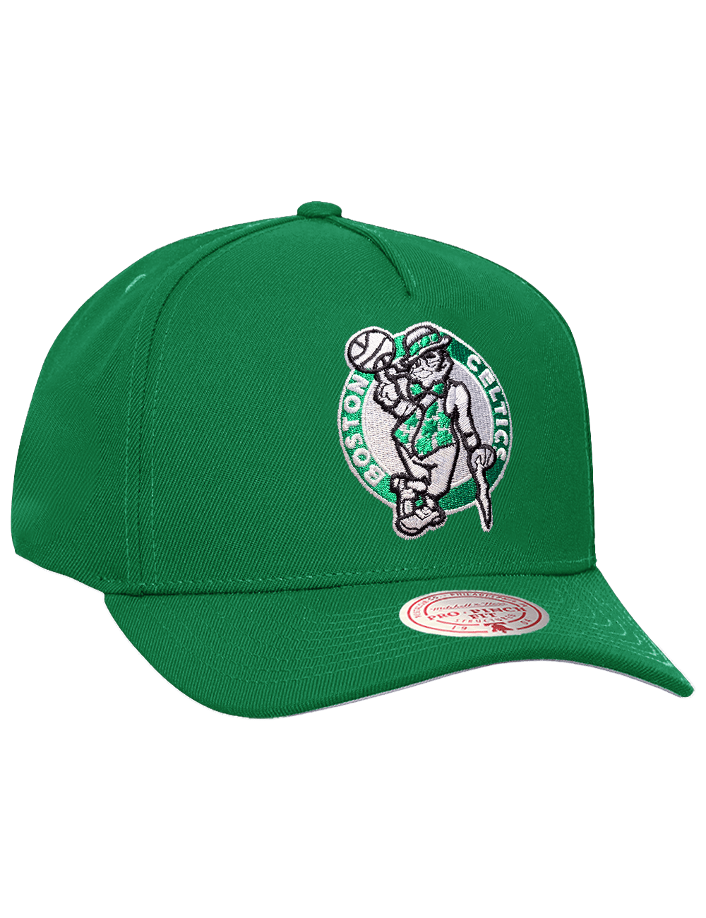 Mitchell And Ness Caps Boston Celtics Mitchell & Ness NBA HWC Pro Pinch Snapback Hat - Green