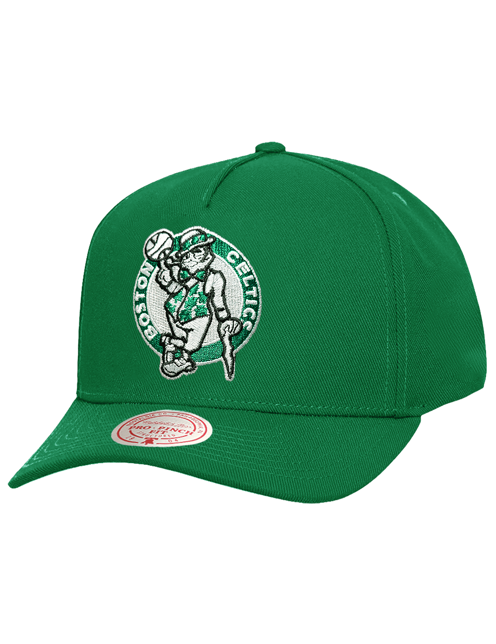 Mitchell And Ness Caps Boston Celtics Mitchell & Ness NBA HWC Pro Pinch Snapback Hat - Green