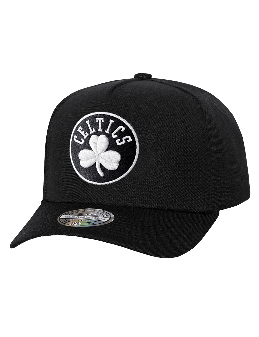 Mitchell And Ness Caps OSFM Boston Celtics Mitchell & Ness NBA Monochrome Flex 110 Snapback Hat - Black