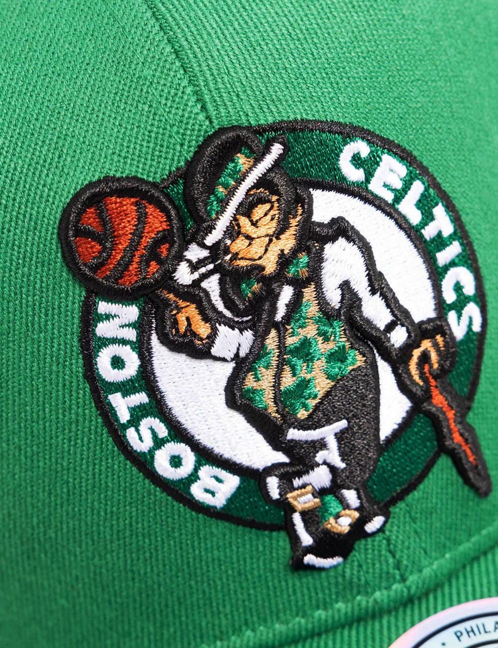 Mitchell And Ness Caps Boston Celtics Mitchell & Ness NBA Team 2.0 Pro Crown Snapback Hat - Green