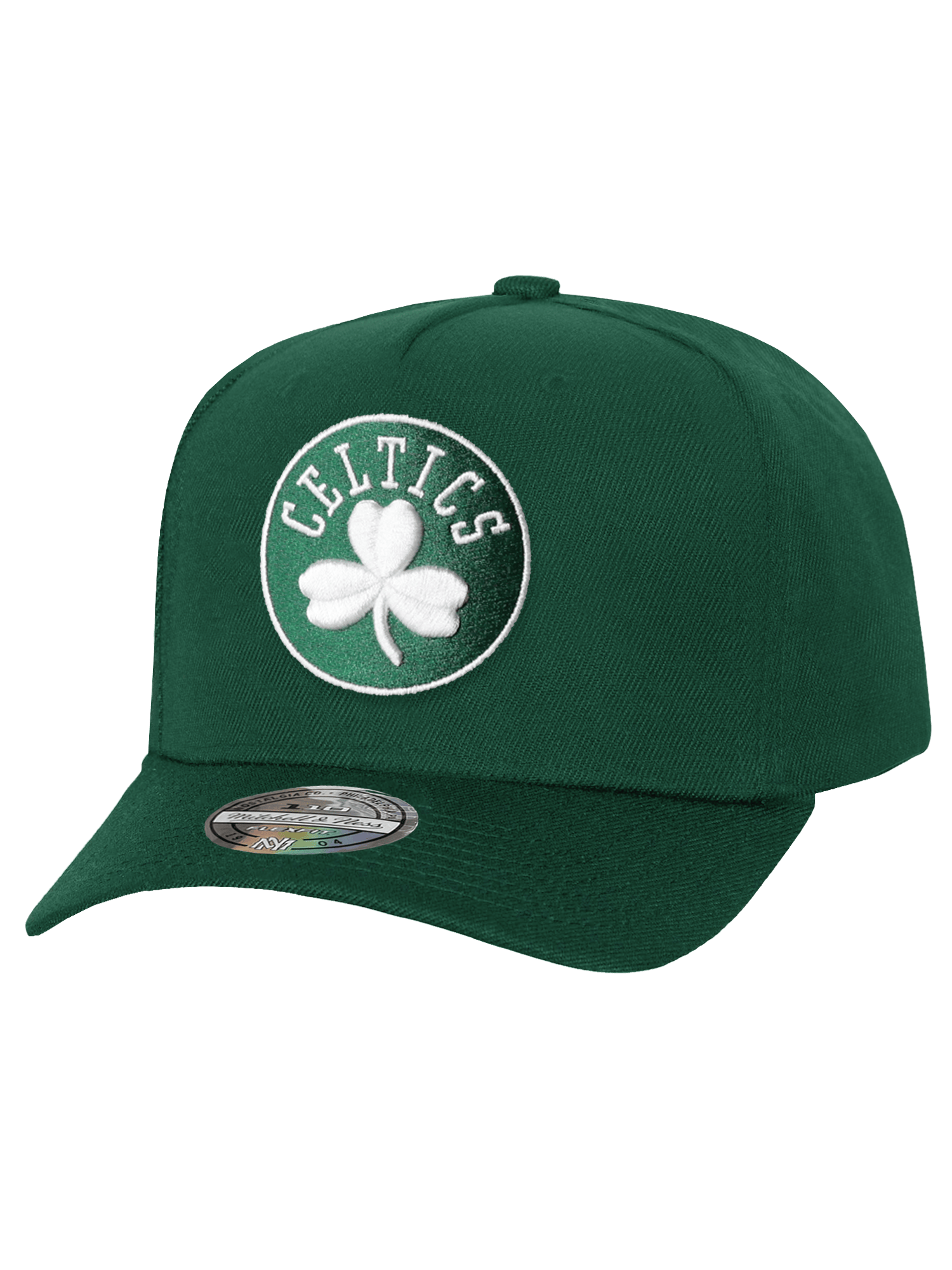 Mitchell And Ness Caps Boston Celtics Mitchell & Ness NBA Team Outline 110 Flex Snapback Hat - Green