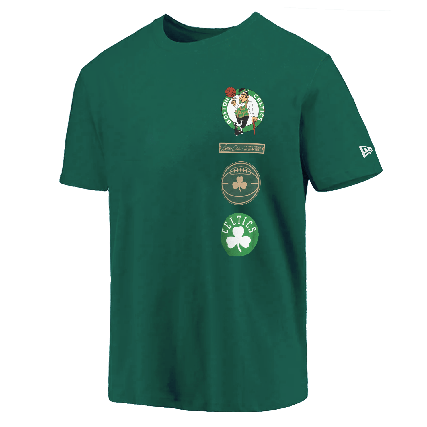 New Era T-Shirts Boston Celtics New Era NBA 24 City Edition T-Shirt - Green