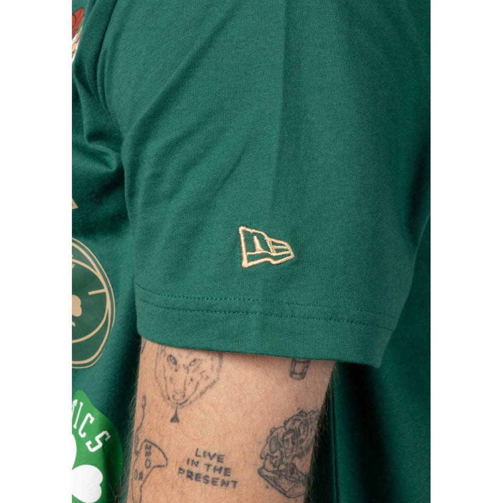 New Era T-Shirts Boston Celtics New Era NBA 24 City Edition T-Shirt - Green