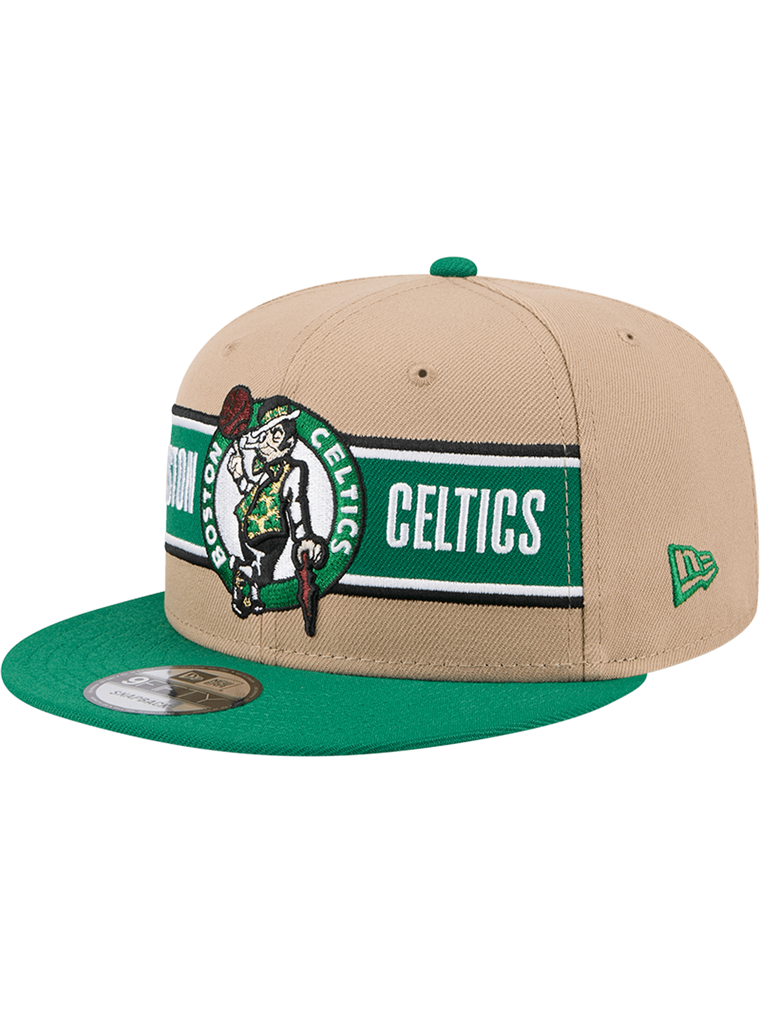 New Era Caps Boston Celtics New Era NBA 24 Draft 9FIFTY Snapback Hat - Tan