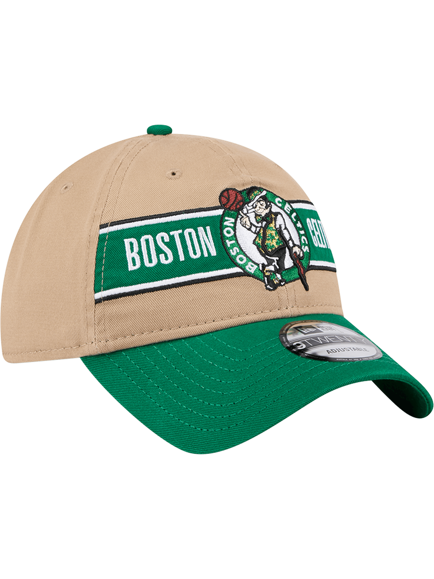 New Era Caps Boston Celtics New Era NBA 24 Draft 9TWENTY Strapback Hat - Tan