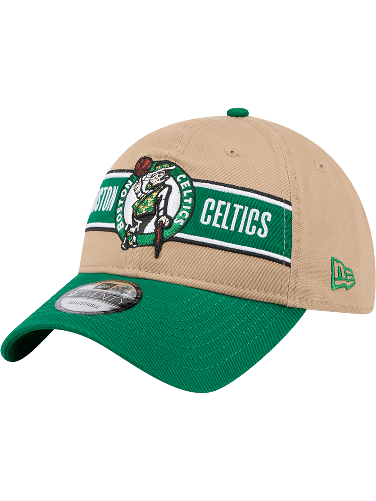 New Era Caps Boston Celtics New Era NBA 24 Draft 9TWENTY Strapback Hat - Tan