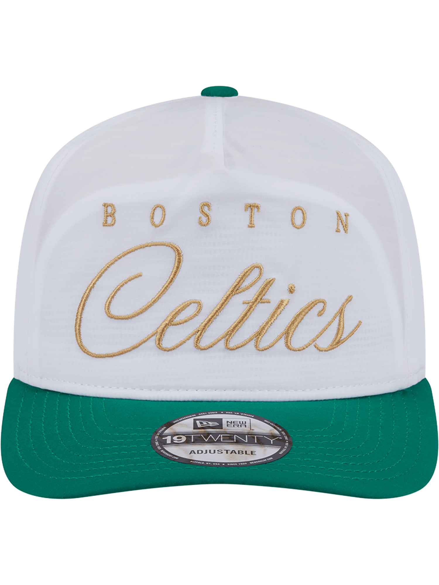 New Era Caps Boston Celtics New Era NBA 25 Draft 19TWENTY A-Frame Pre-Curved Hat - White
