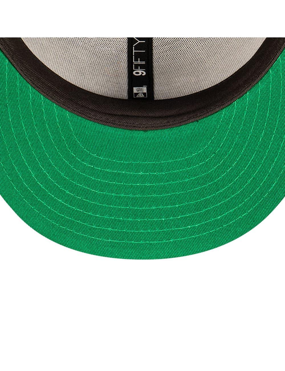 New Era Caps Boston Celtics New Era NBA Champs Patch 9FIFTY Snapback Hat - Black