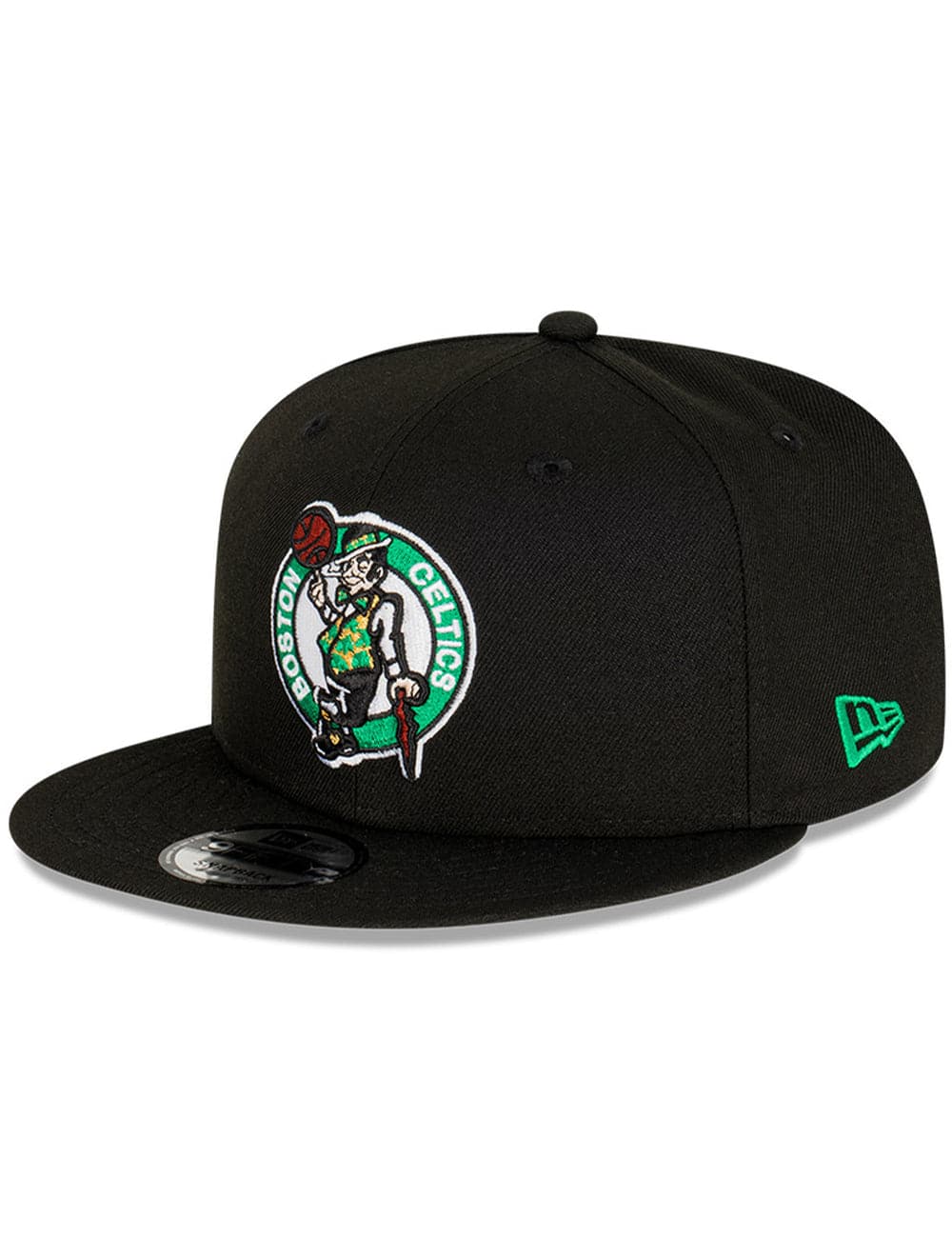 New Era Caps Boston Celtics New Era NBA Champs Patch 9FIFTY Snapback Hat - Black