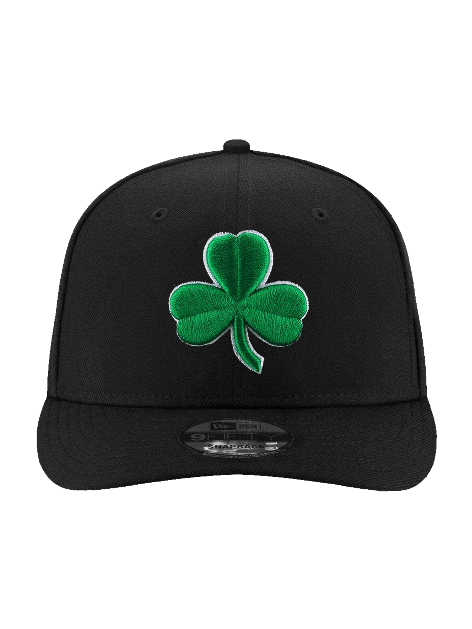 New Era Caps Boston Celtics New Era NBA Shamrock 9FIFTY Pre-Curved Snapback Hat - Black