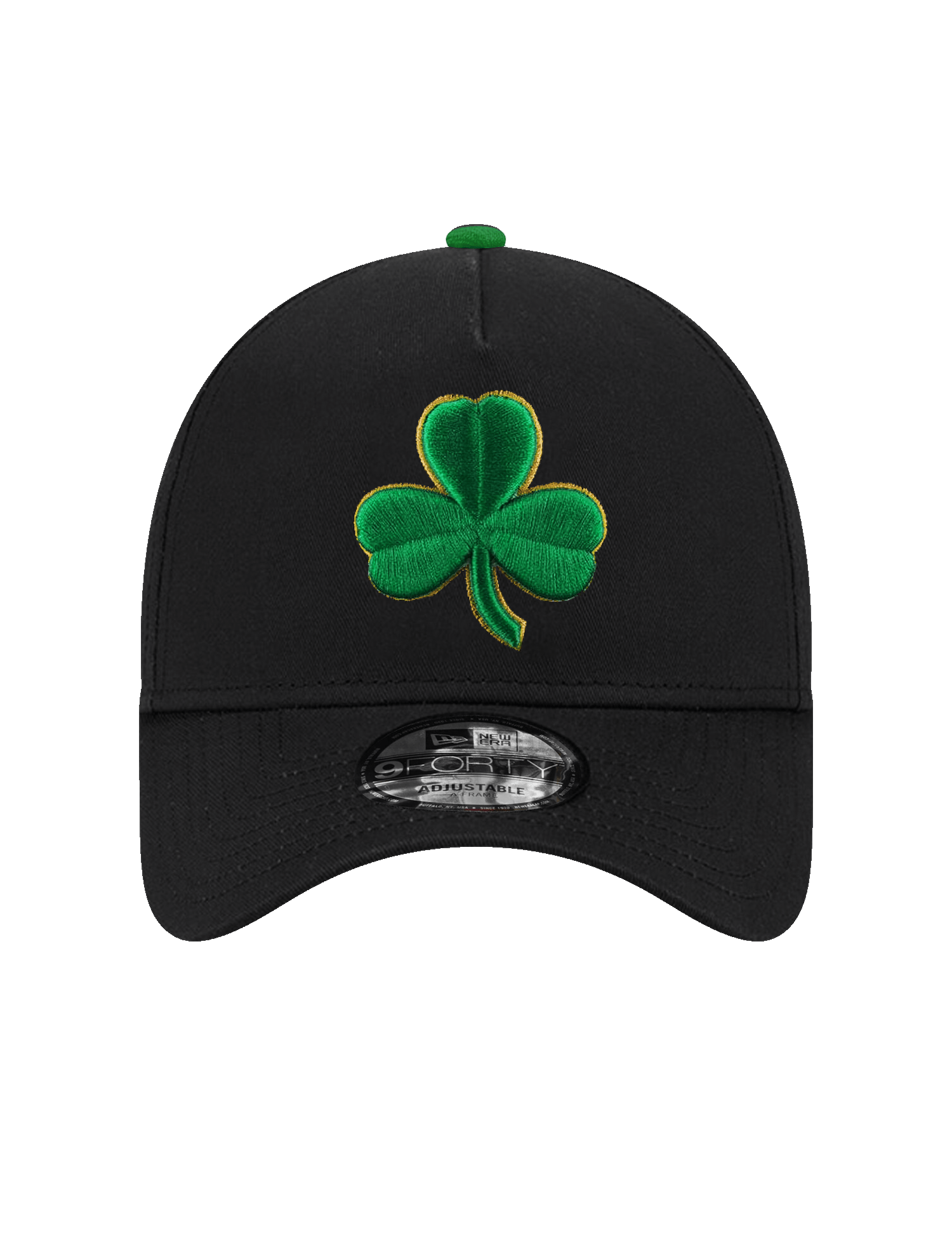 New Era Caps Boston Celtics New Era NBA Shamrock 9FORTY A-Frame Snapback Hat - Black