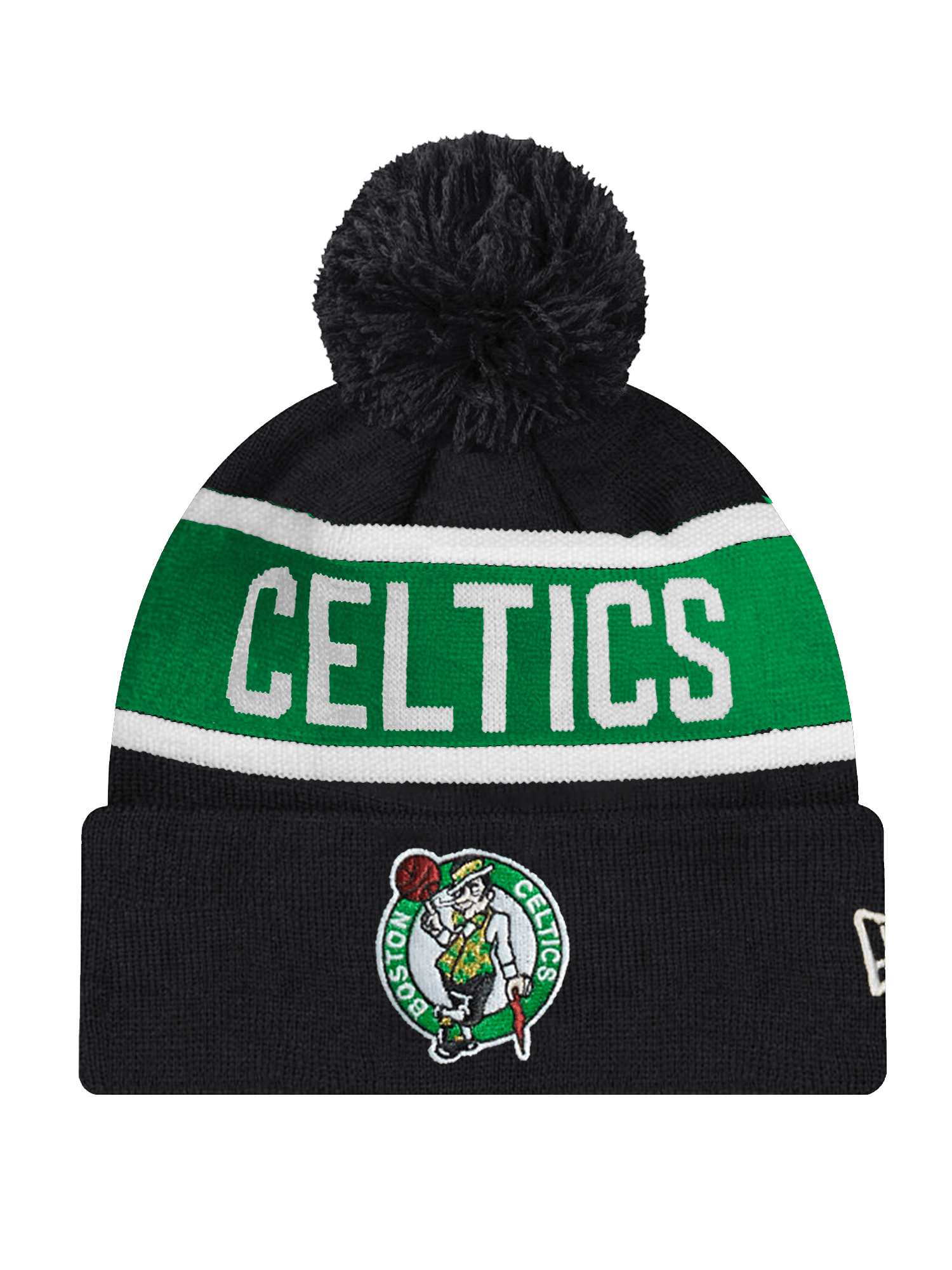 New Era Beanies Boston Celtics New Era NBA Spell Out Knit Beanie - Black