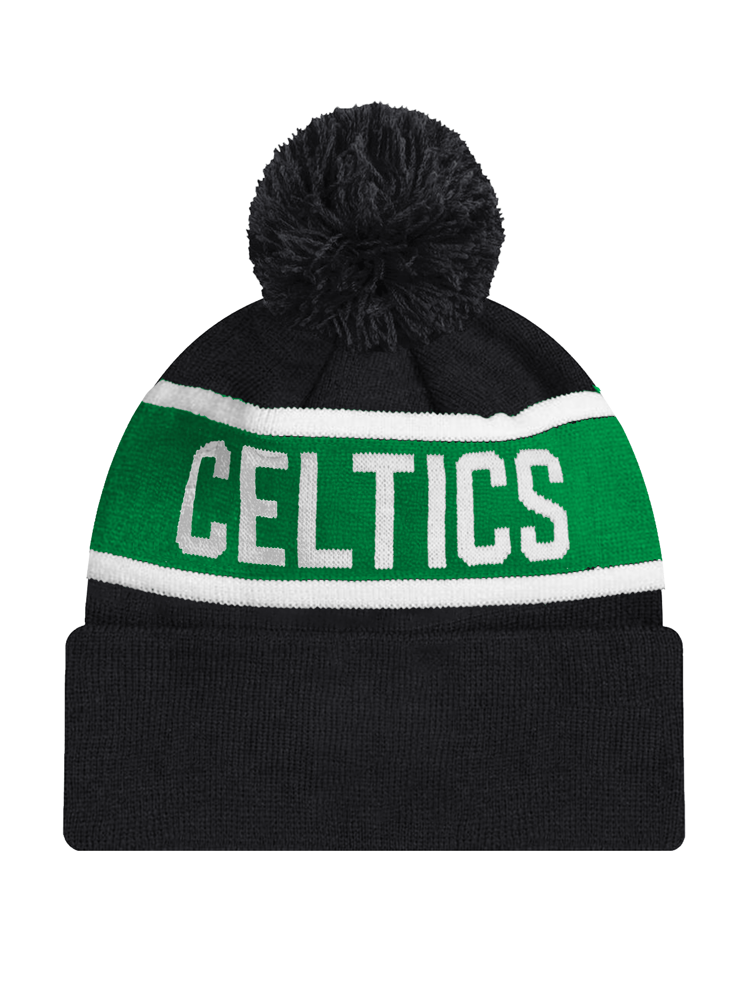 New Era Beanies Boston Celtics New Era NBA Spell Out Knit Beanie - Black