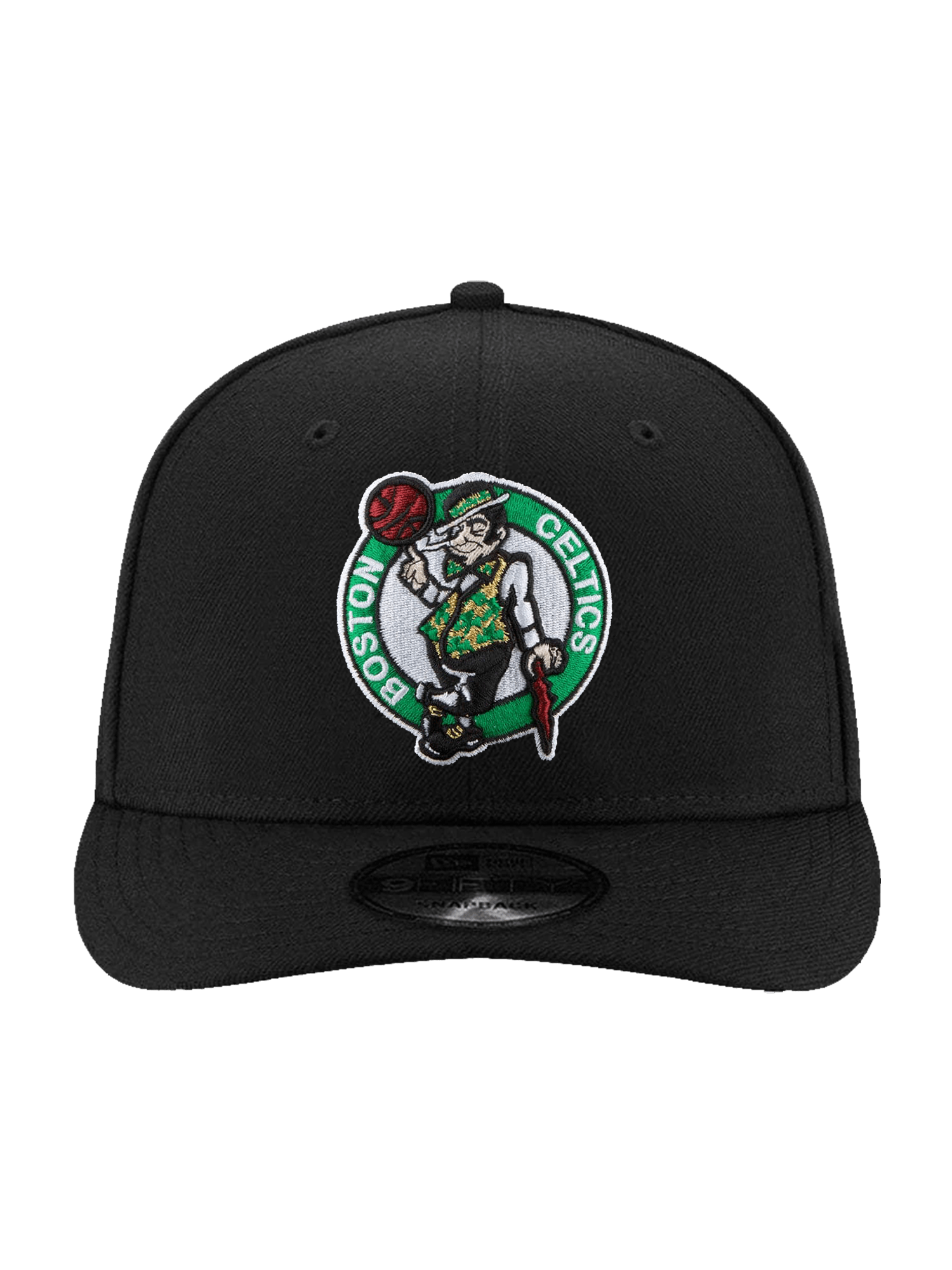 New Era Caps Boston Celtics New Era NBA Team 9FIFTY Pre-Curved Snapback Hat - Black