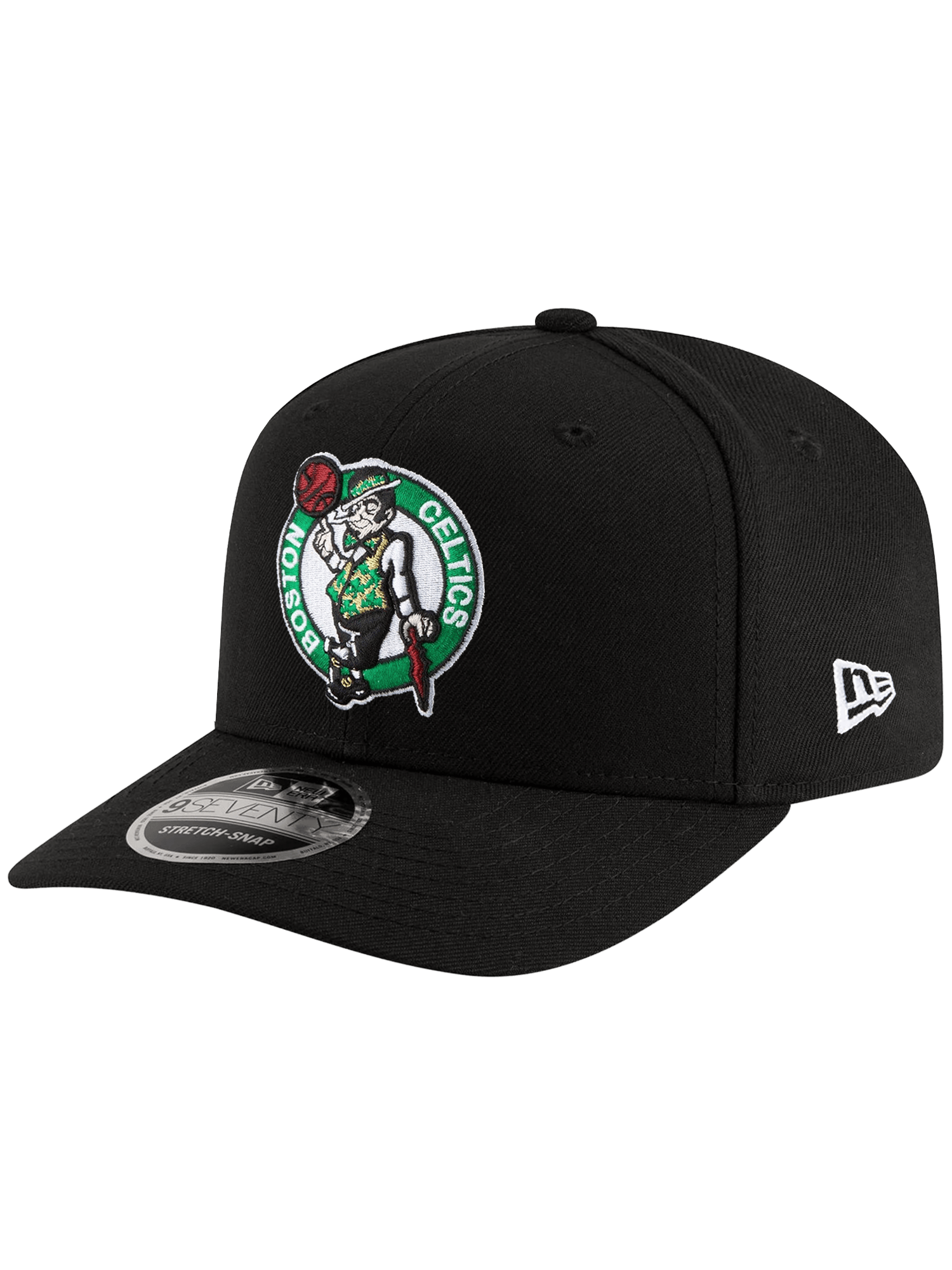 New Era Caps OSFA Boston Celtics New Era NBA Team 9SEVENTY Stretch-Snapback Hat - Black