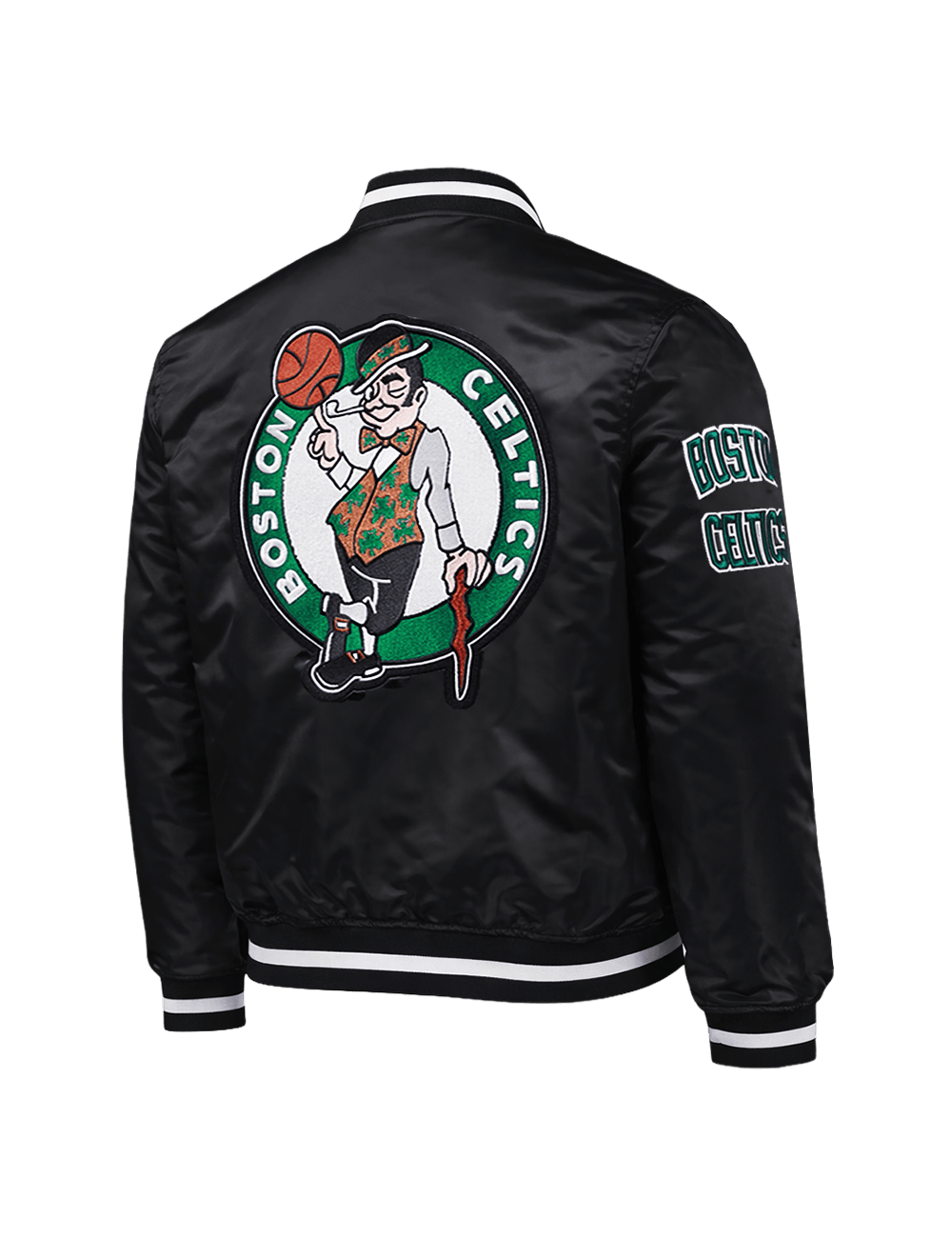 Pro Standard Jackets Boston Celtics Pro Standard NBA Retro Classic Lightweight Satin Jacket - Black