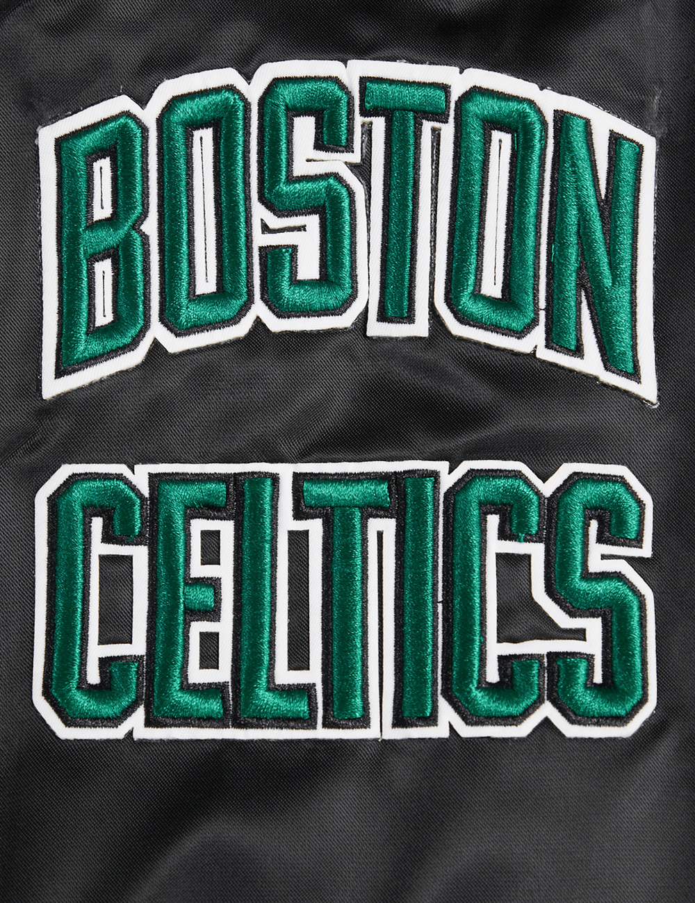 Pro Standard Jackets Boston Celtics Pro Standard NBA Retro Classic Lightweight Satin Jacket - Black
