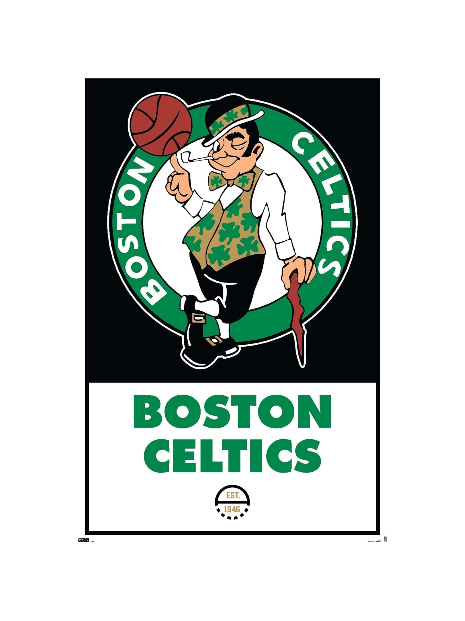 Trends International Posters Boston Celtics Trends NBA 61 x 91.5cm Logo Poster