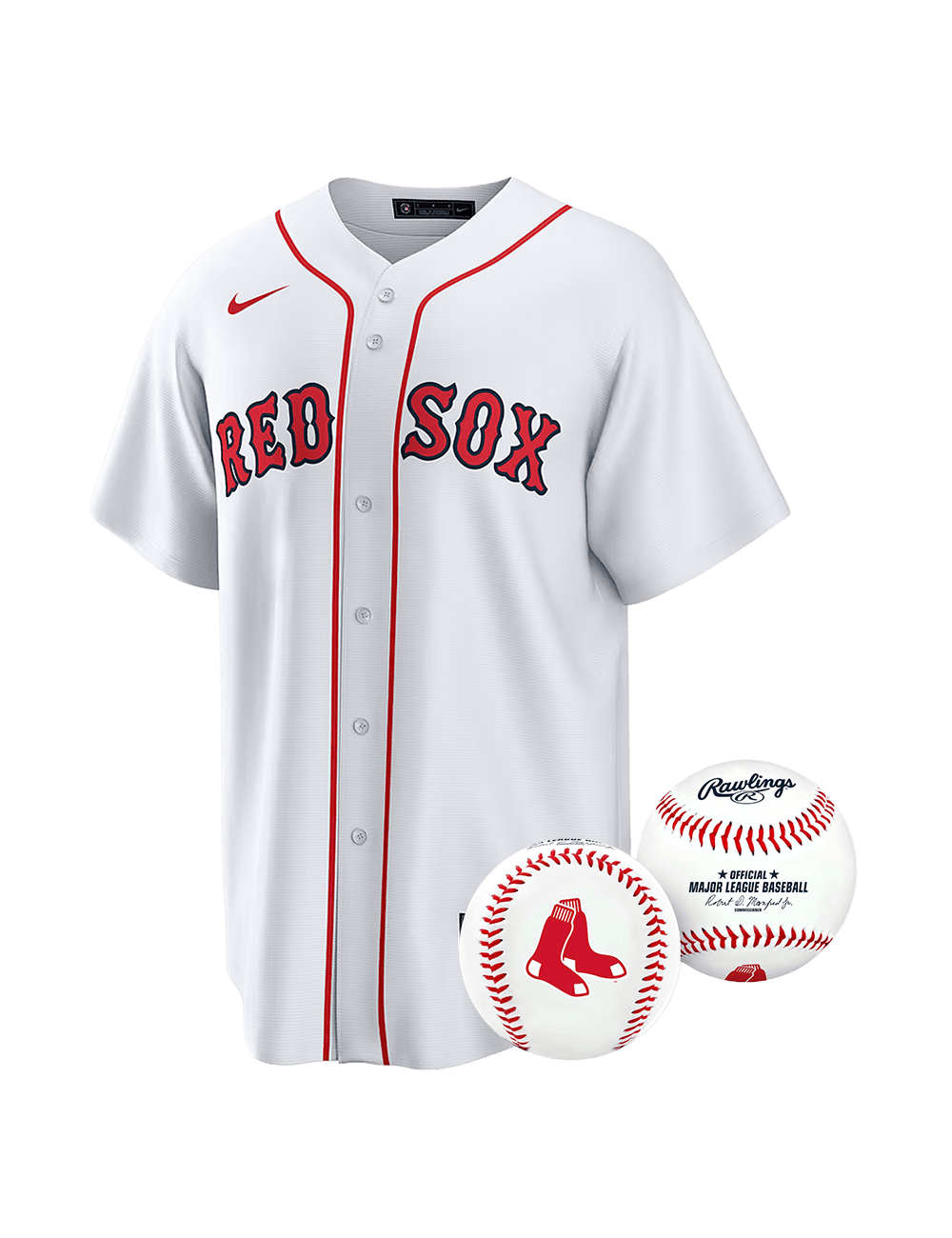 US Sports HQ Bundles Boston Red Sox MLB Jersey & Ball Bundle