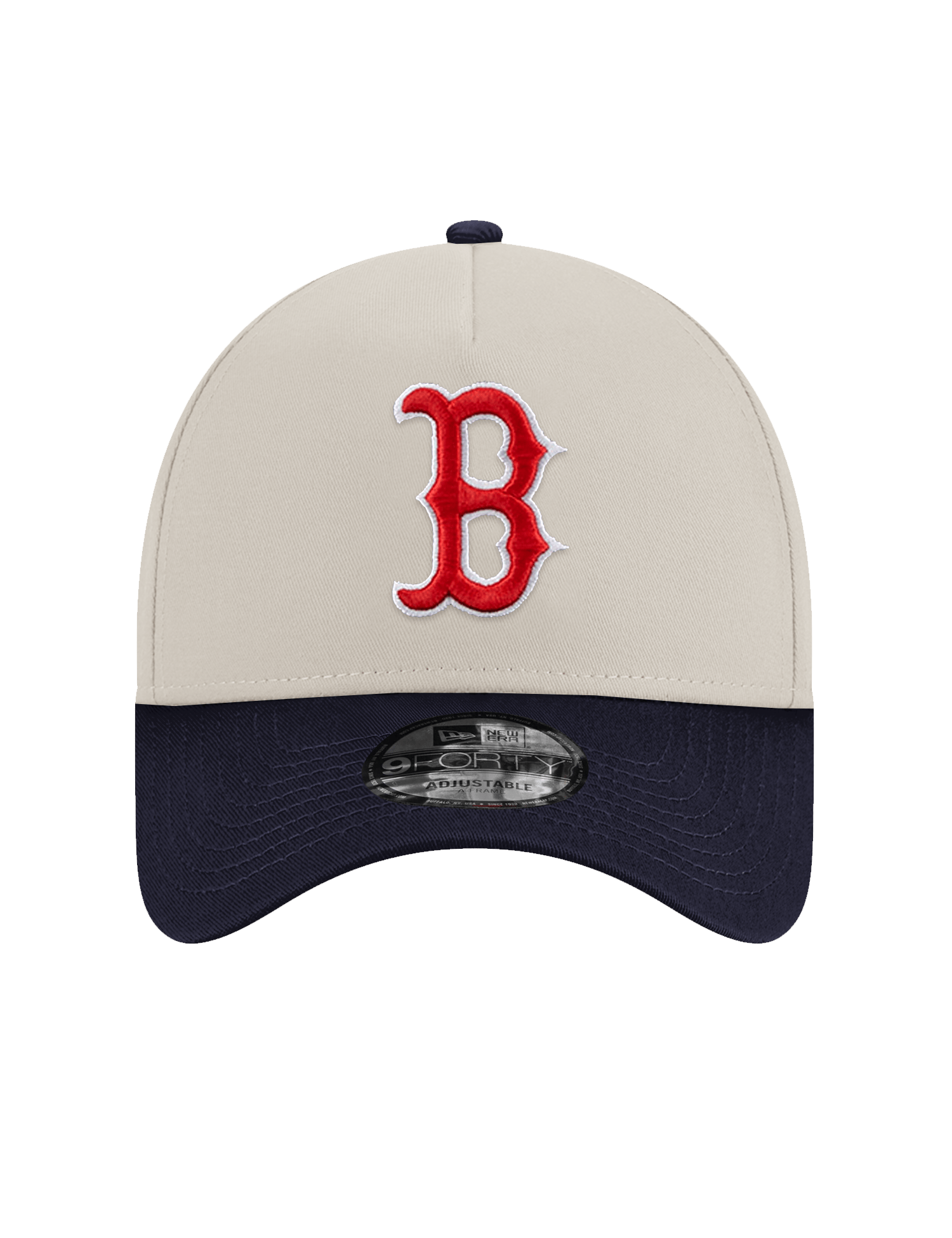 New Era Caps Boston Red Sox New Era MLB 04 World Series 9FORTY A-Frame Snapback Hat - Stone