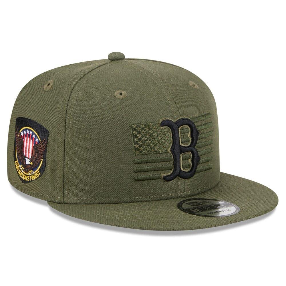 New Era Caps Boston Red Sox New Era MLB 2023 Armed Forces 9FIFTY Snapback Hat - Army