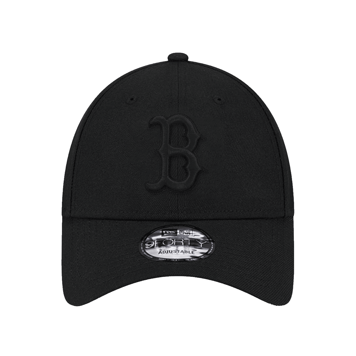New Era Caps Boston Red Sox New Era MLB Black On Black 9FORTY Strapback Hat