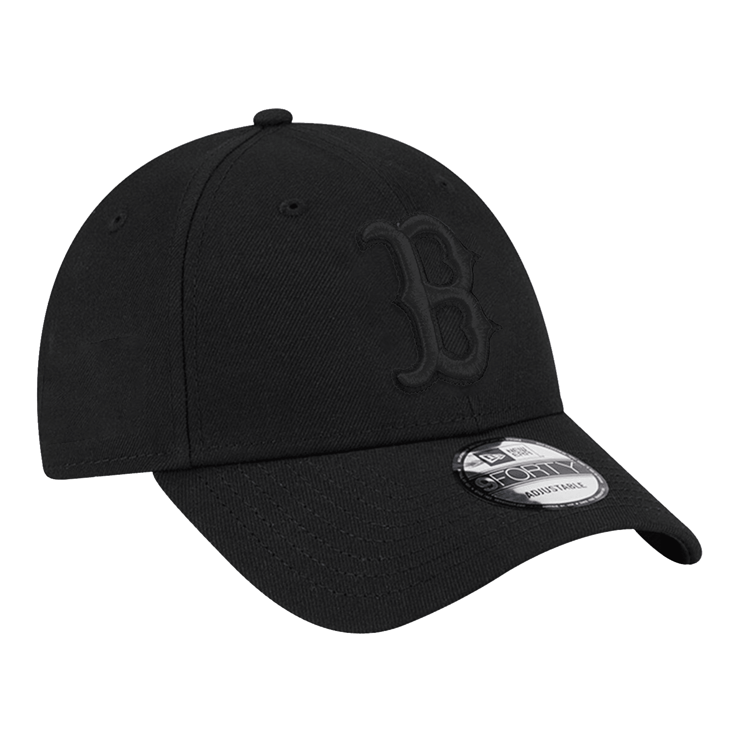 New Era Caps Boston Red Sox New Era MLB Black On Black 9FORTY Strapback Hat