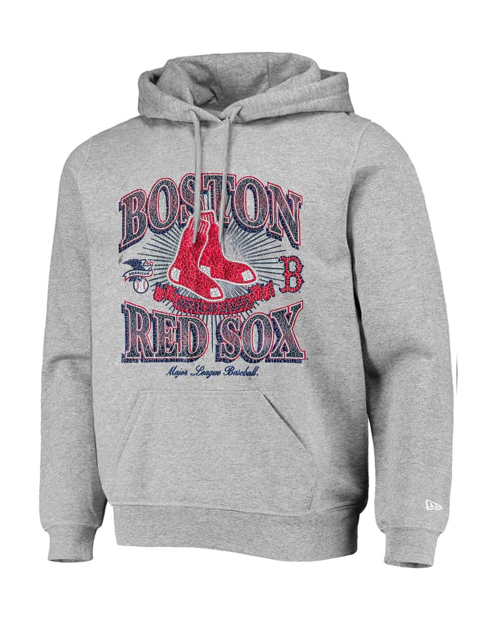 New Era Jumpers Boston Red Sox New Era MLB Gradient Arch Hoodie Jumper - Grey