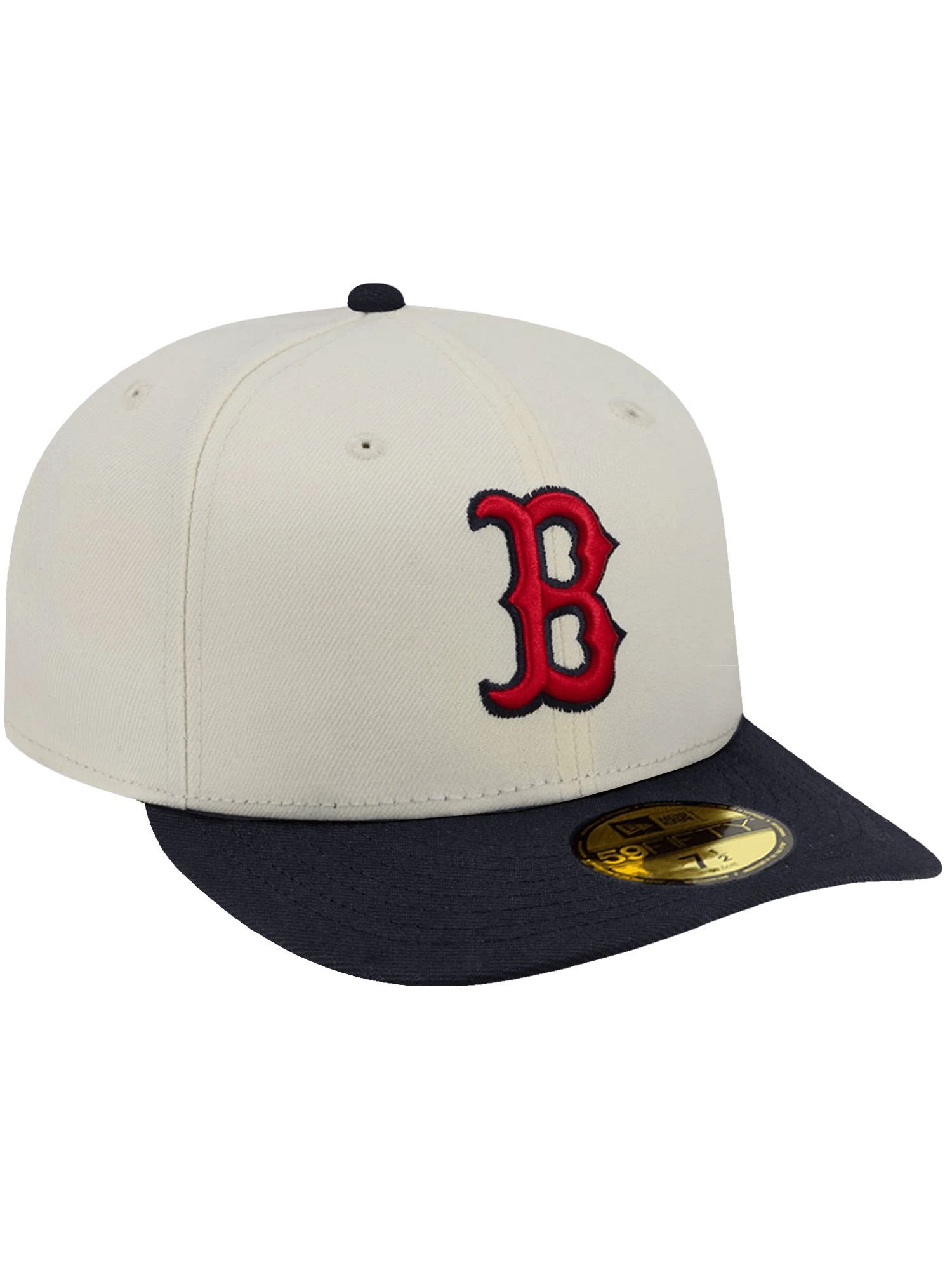 New Era Caps Boston Red Sox New Era MLB Team 2 Tone 59FIFTY Pre-Curved Fitted Hat - Chrome