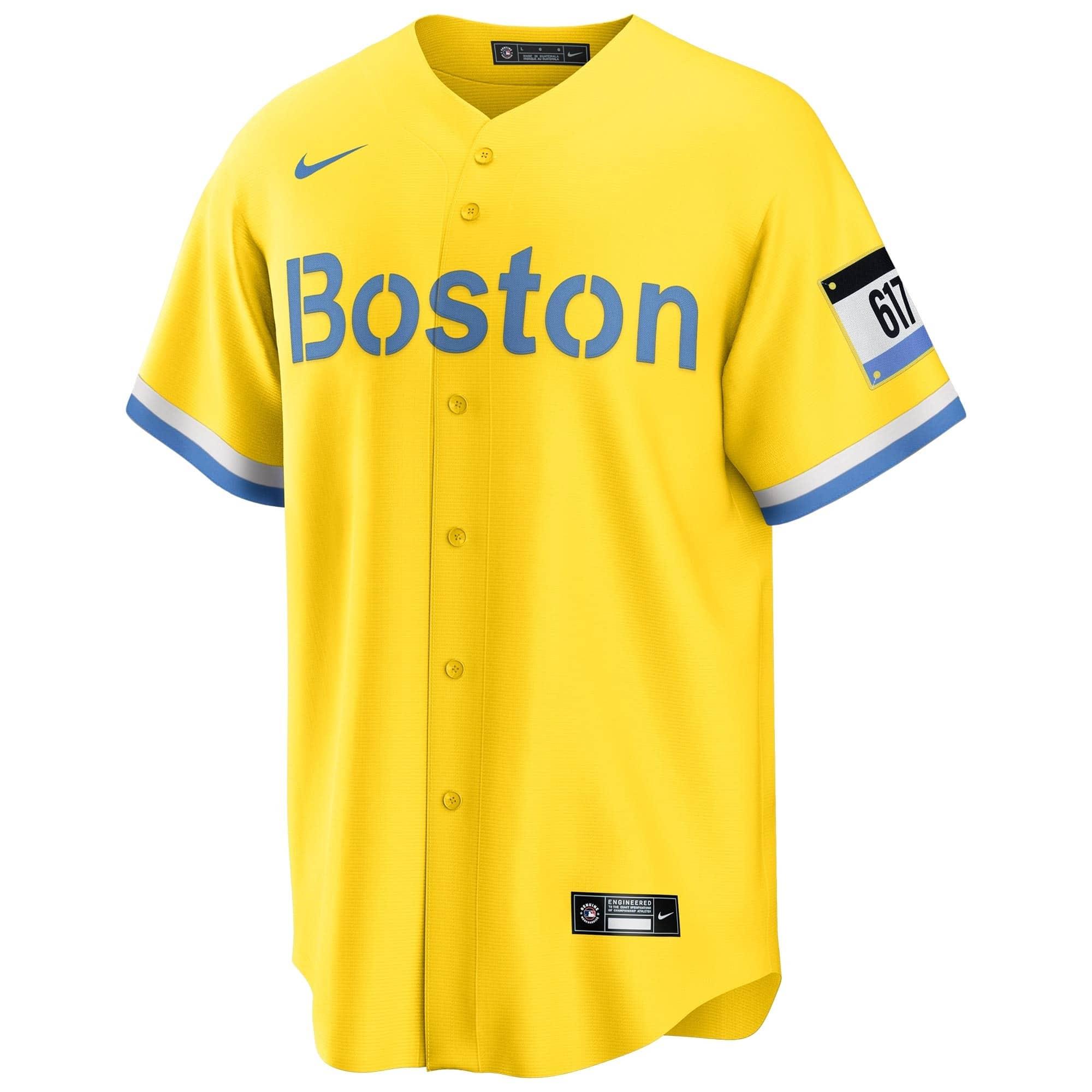 Nike Jerseys Boston Red Sox Nike MLB City Connect Jersey - Yellow