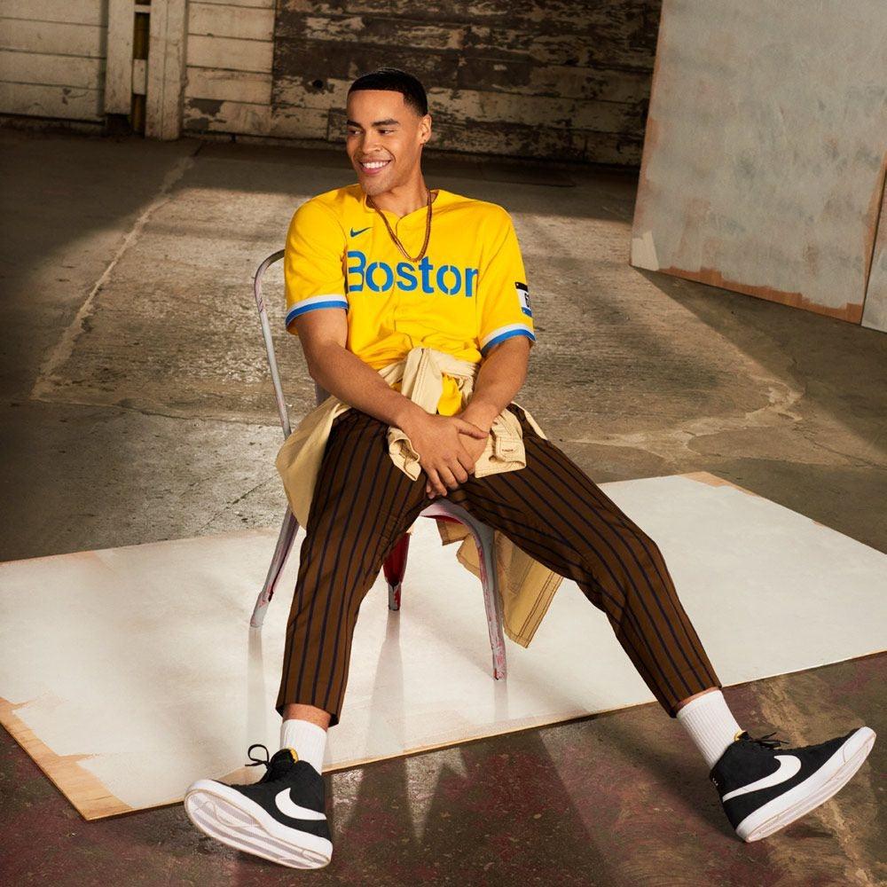 Nike Jerseys Boston Red Sox Nike MLB City Connect Jersey - Yellow