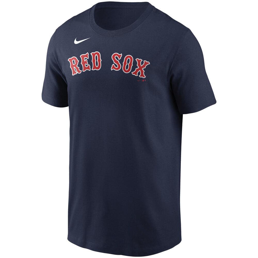 Nike T-Shirts Boston Red Sox Nike MLB Team Wordmark T-Shirt - Navy