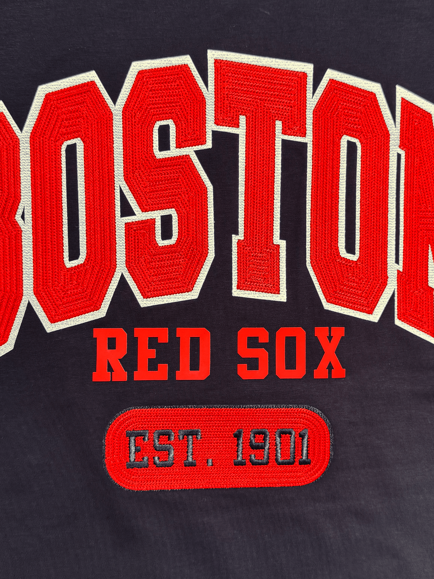 Pro Standard T-Shirts Boston Red Sox Pro Standard MLB City Arch Premium Flex T-Shirt - Navy