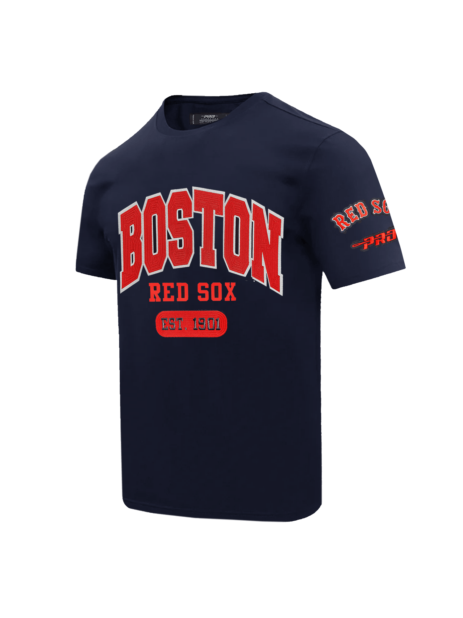 Pro Standard T-Shirts Boston Red Sox Pro Standard MLB City Arch Premium Flex T-Shirt - Navy