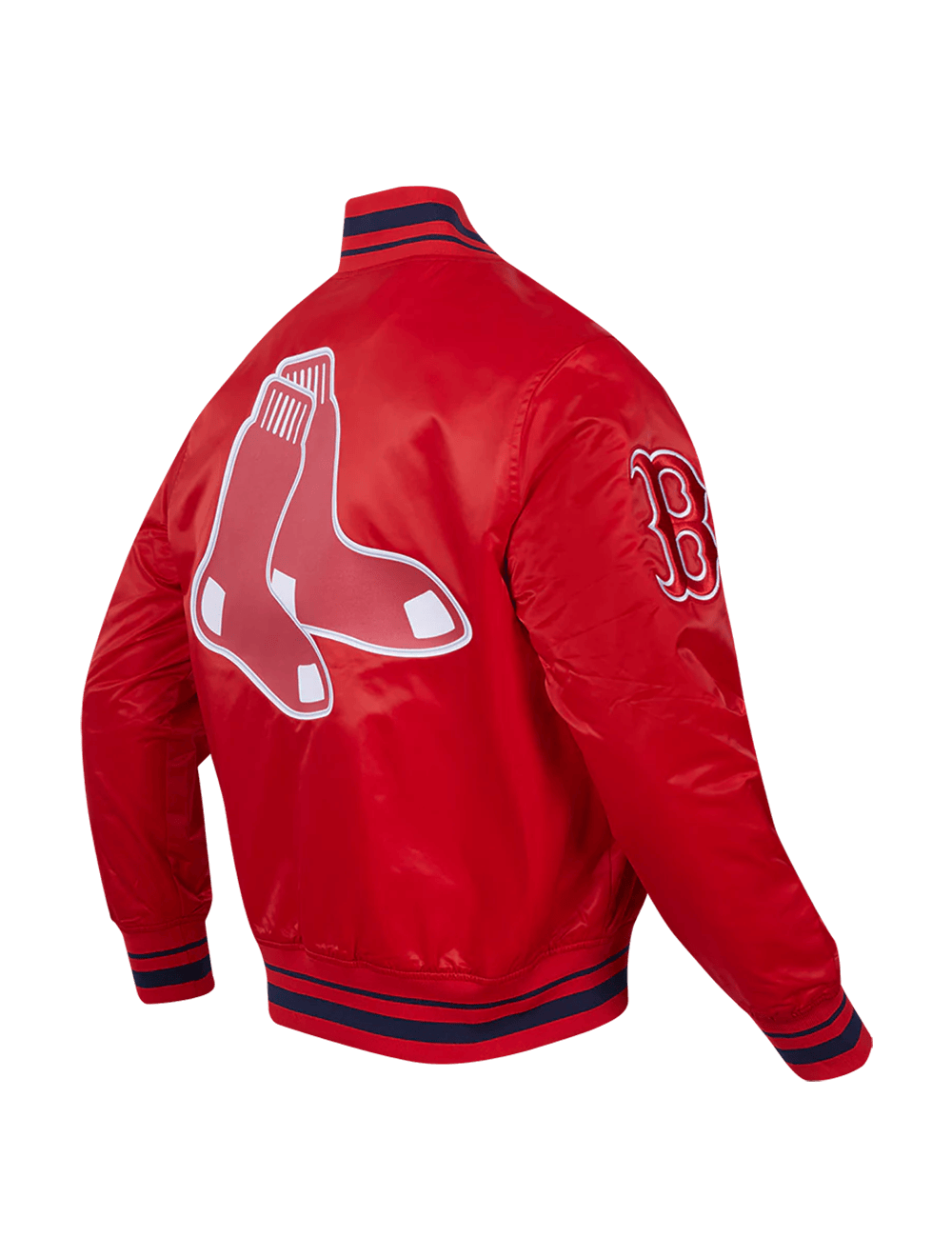 Pro Standard Jackets Boston Red Sox Pro Standard MLB Script Tail Lightweight Satin Jacket - Red