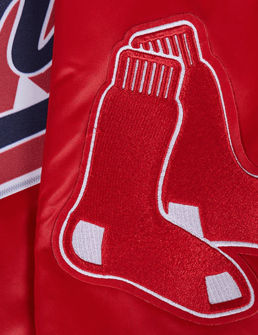 Pro Standard Jackets Boston Red Sox Pro Standard MLB Script Tail Lightweight Satin Jacket - Red