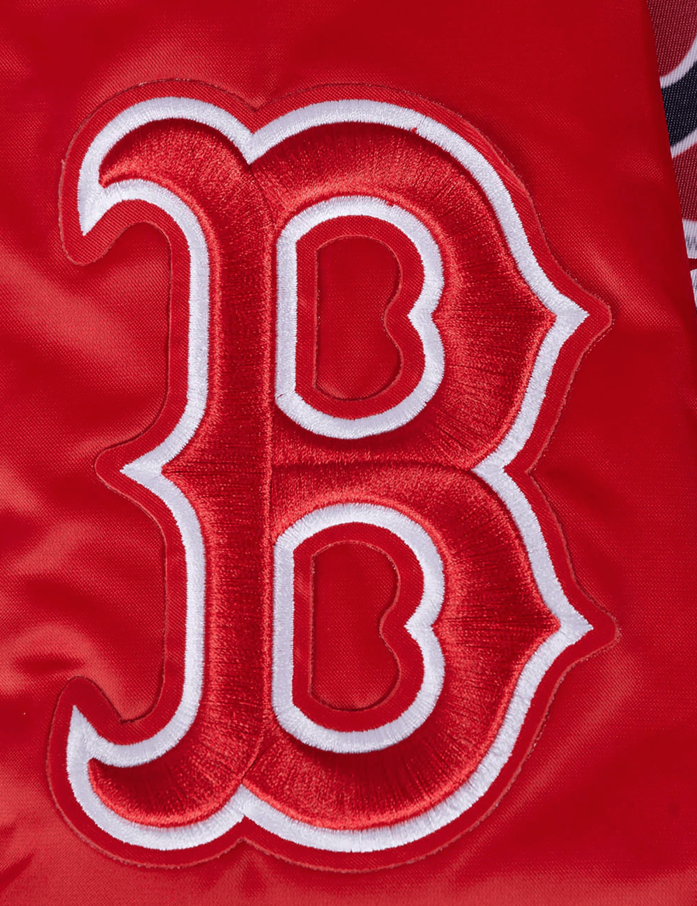 Pro Standard Jackets Boston Red Sox Pro Standard MLB Script Tail Lightweight Satin Jacket - Red