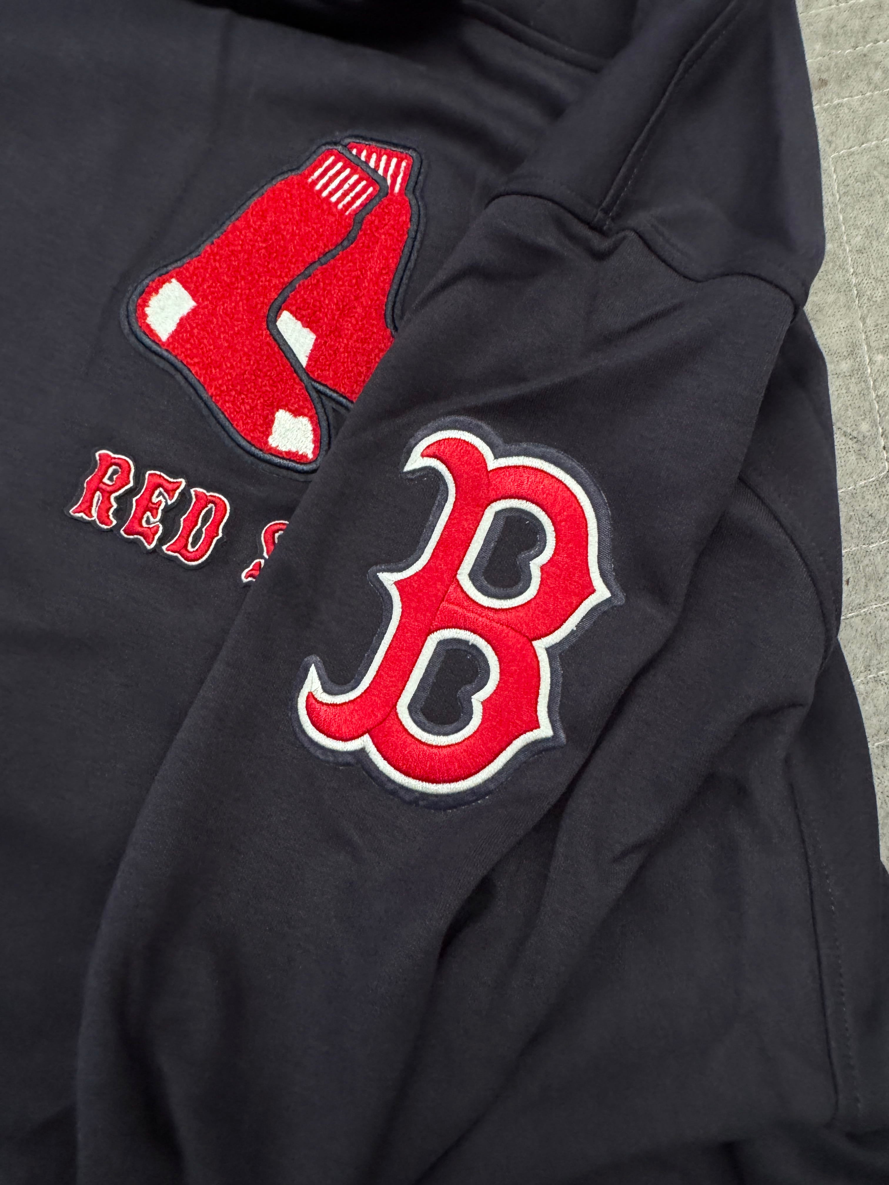 Pro Standard Jumpers Boston Red Sox Pro Standard MLB Team Chenille Flex Hoodie Jumper - Navy