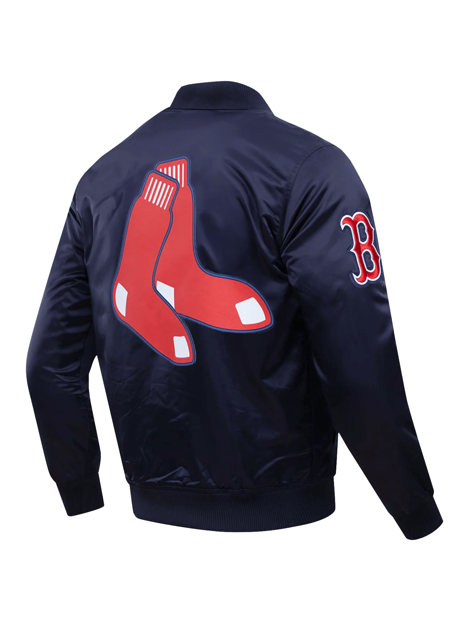 Pro Standard Jackets Boston Red Sox Pro Standard MLB Team Classic Satin Button Jacket - Navy